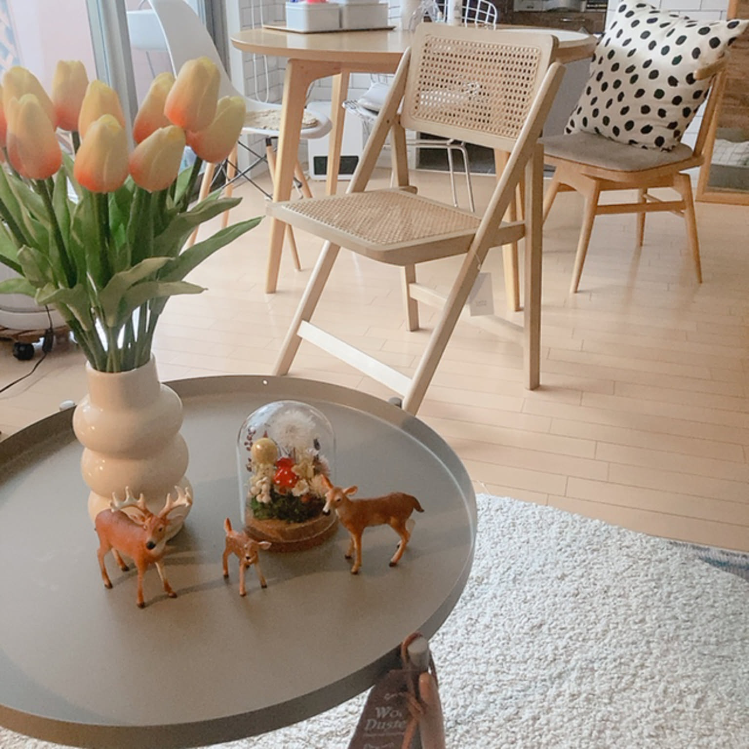 ZARA  ラタン調チェア ラウンジチェア チーク＆ラタンアームチェア （zara home