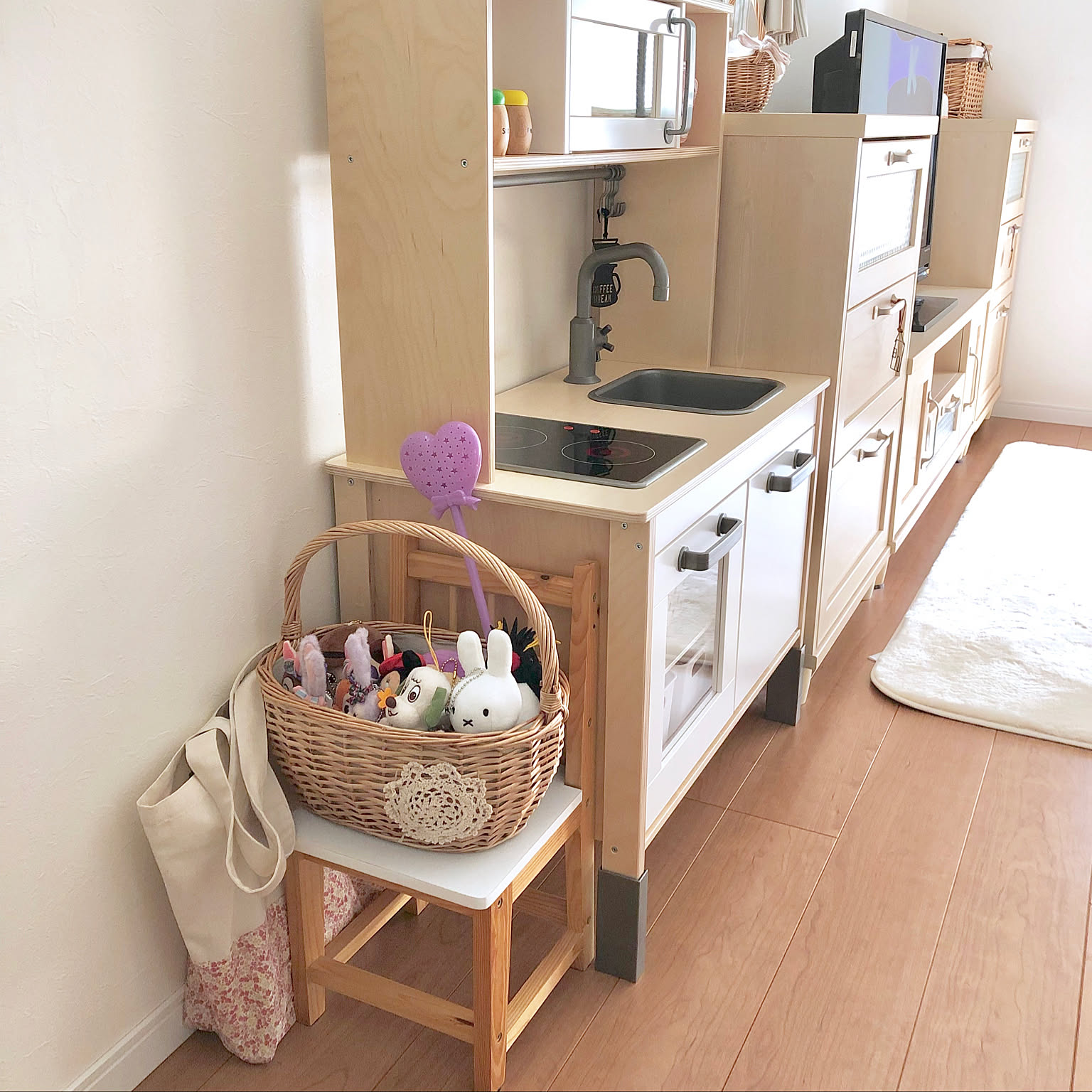 ぬいぐるみ収納 かご収納のアイデア・おすすめ商品・おしゃれな実例