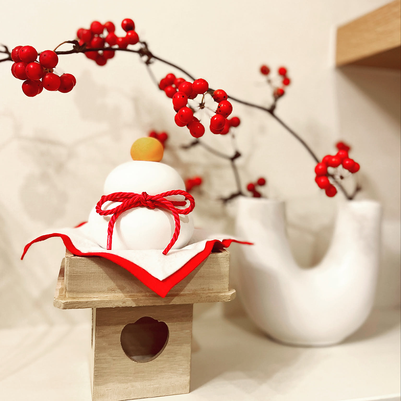 お正月 サンキライのおしゃれなアレンジ・飾り方のインテリア実例