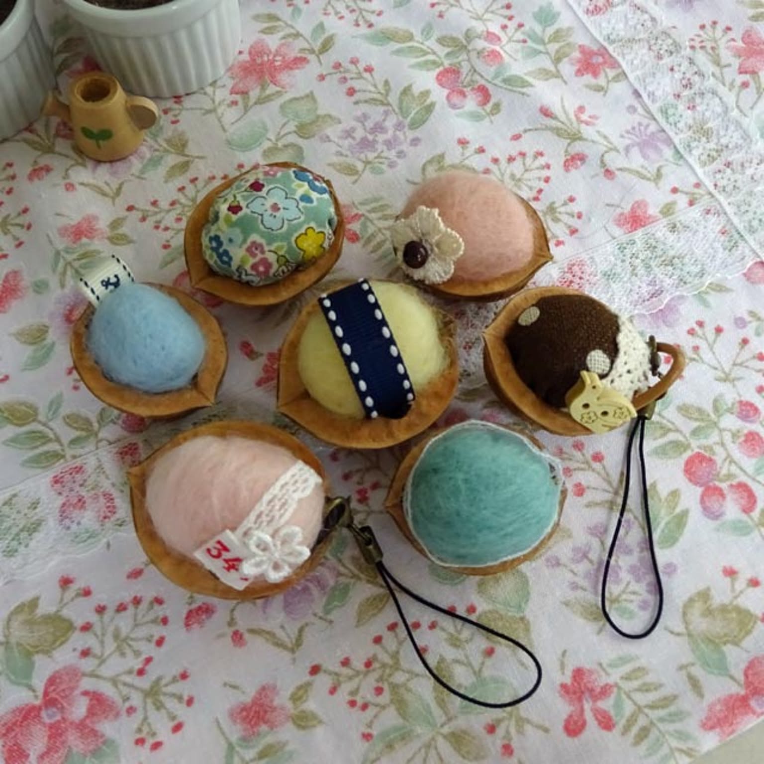くるみ　羊毛フェルト　ハンドメイド くるみ 羊毛フェルトのおすすめ商品とおしゃれな実例