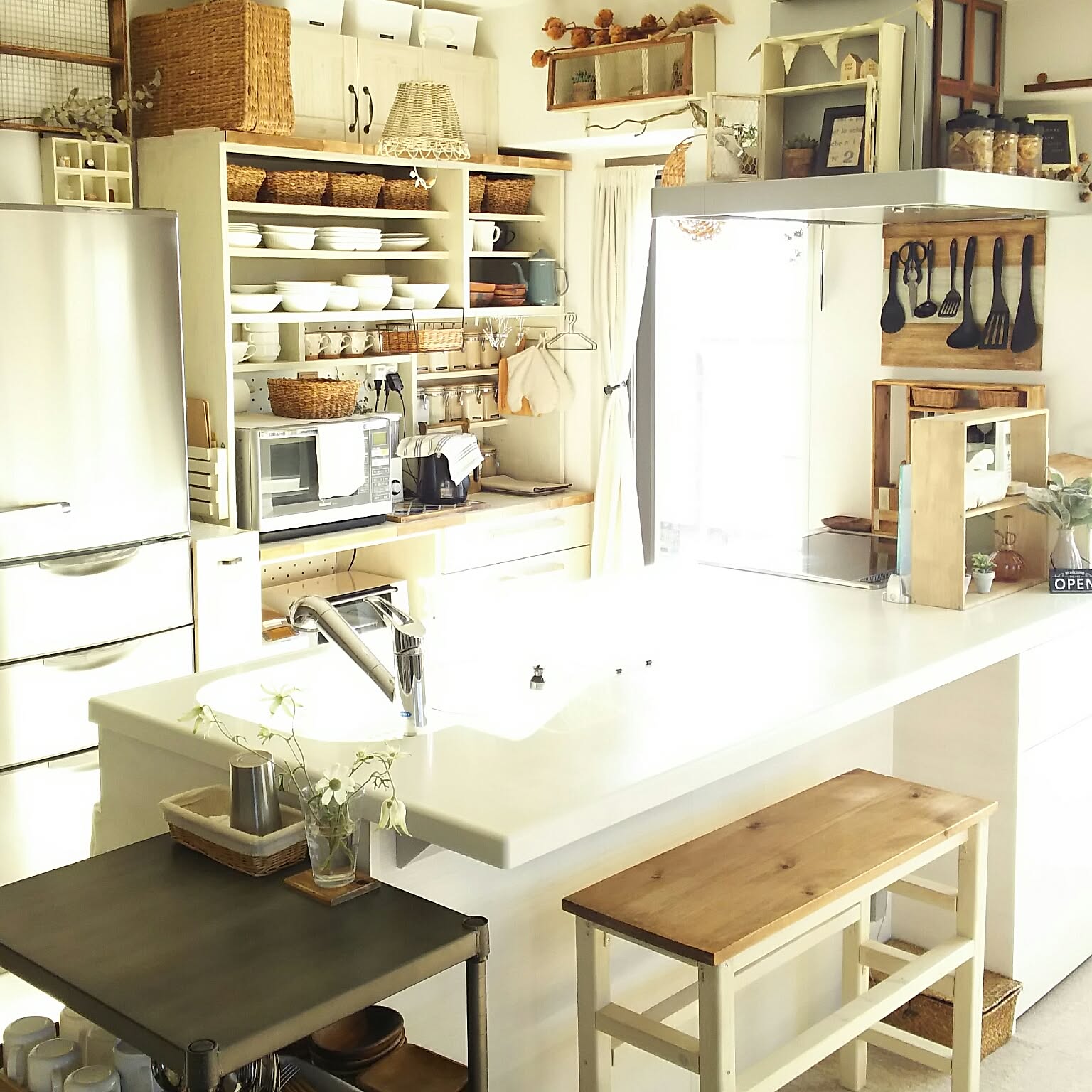 ホームエレクターシェルフ白 キッチンラックW60×D45×H190 現地受渡限定 ホームエレクターシェルフ白 キッチンラックW60×D45×H190 現地受渡限定