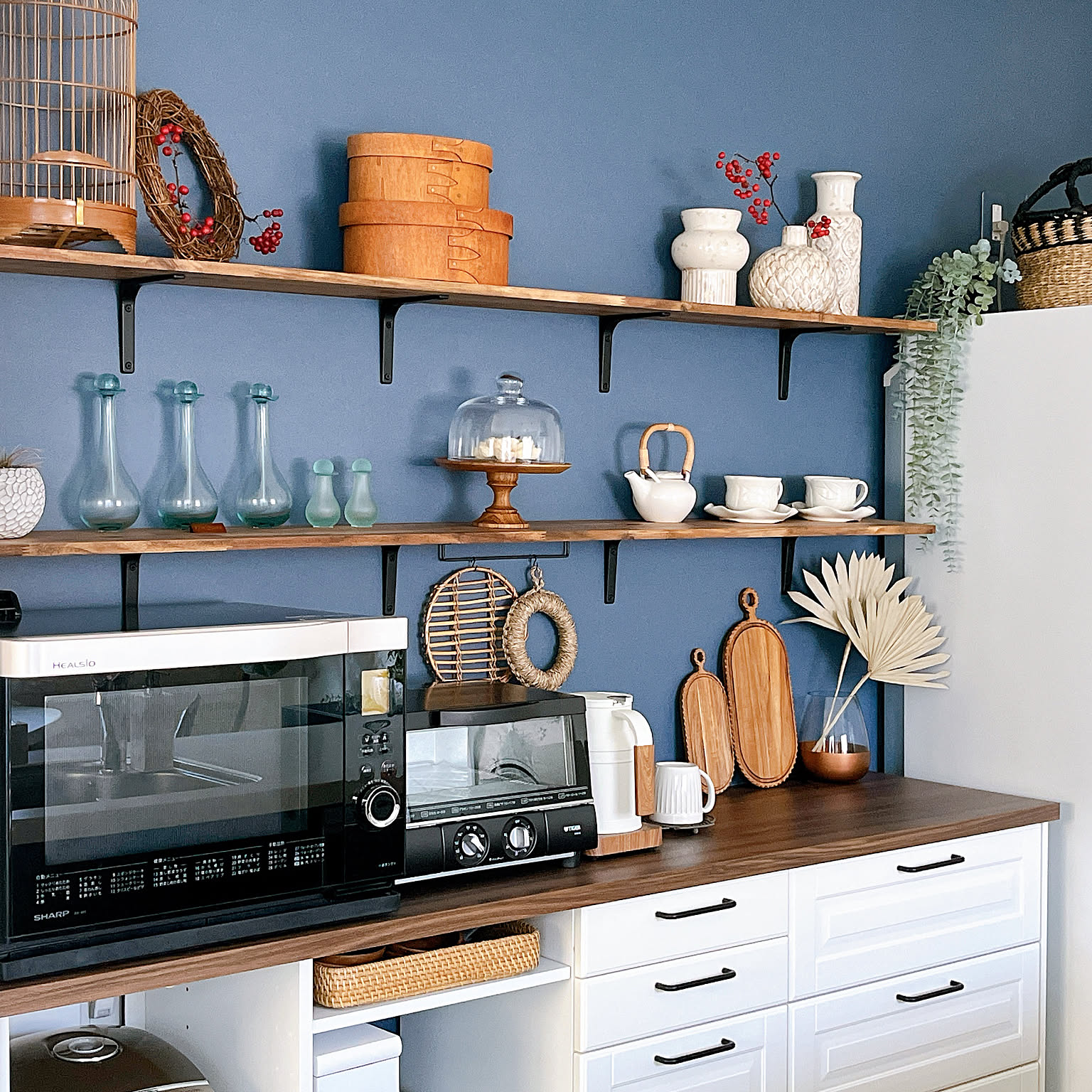 【Gfee】IDEE カップボード キッチン/飾り棚/オープン棚/カップボード/キッチン背面など