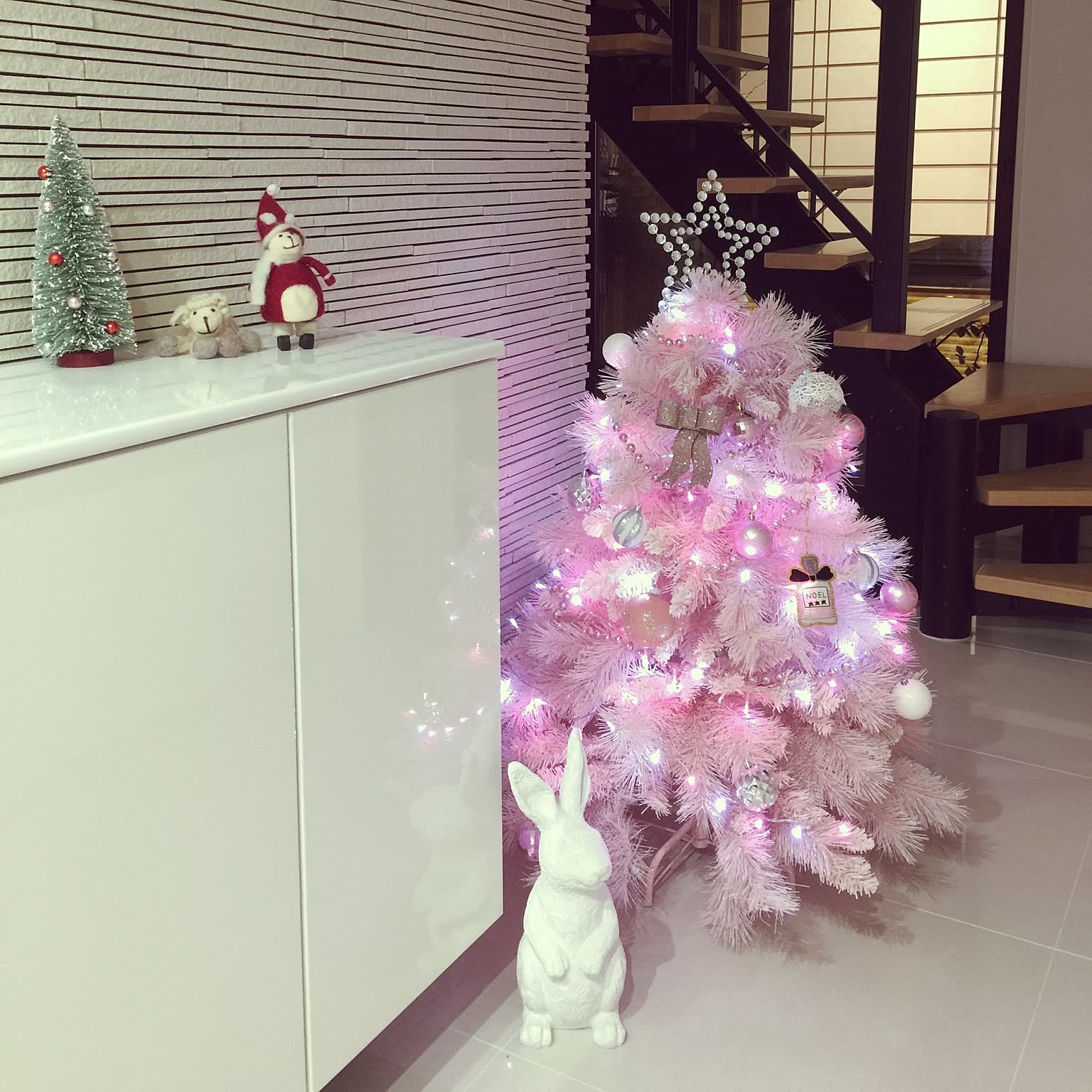 クリスマスツリー ピンク/Francfranc クリスマスツリー