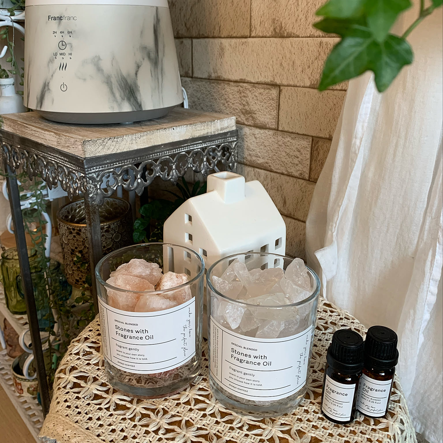 フランフラン アロマストーンのおしゃれなアレンジ・飾り方の