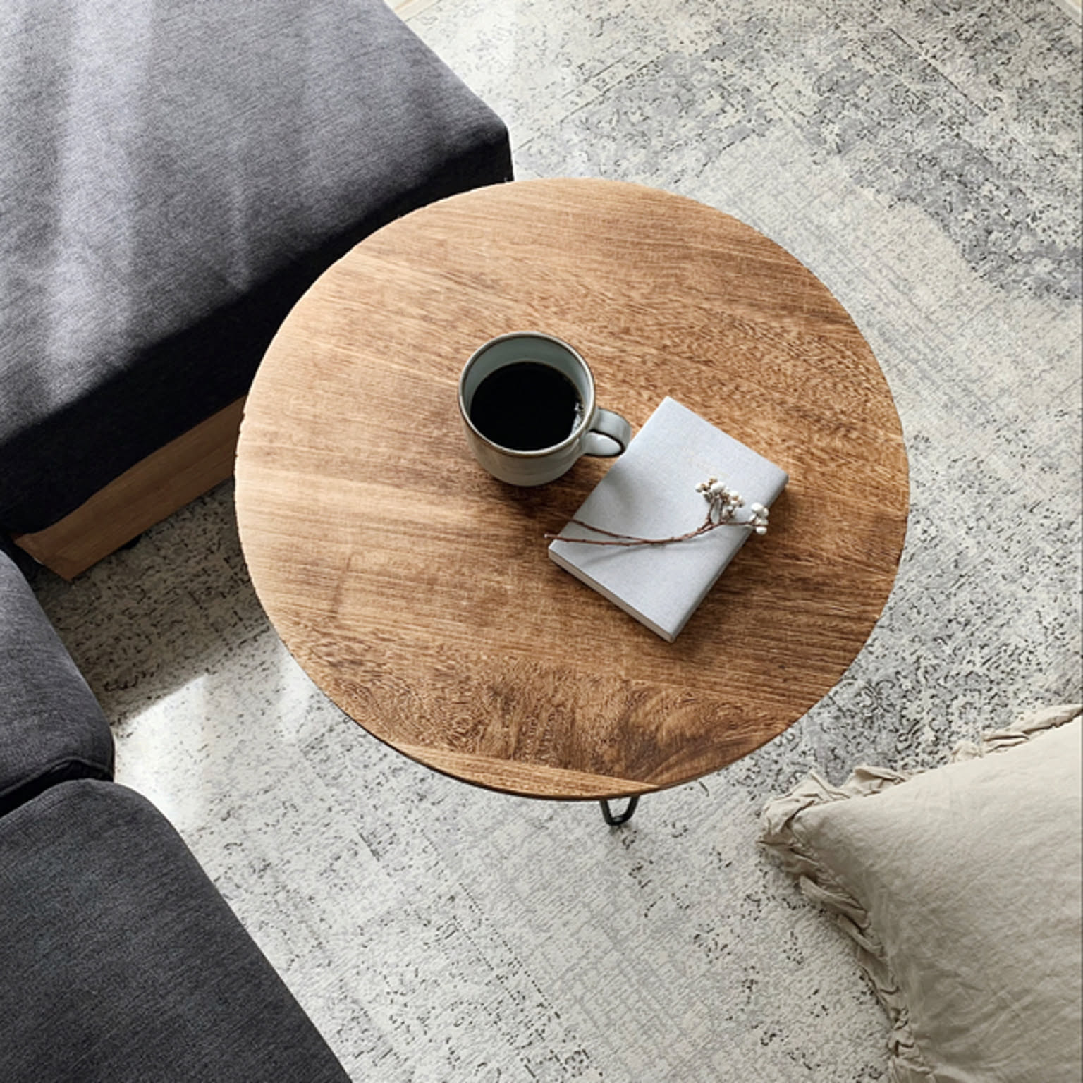 ZARA  円形大理石サイドテーブル ZARA HOME - ZARA HOMEリアル大理石ネストテーブル サイド