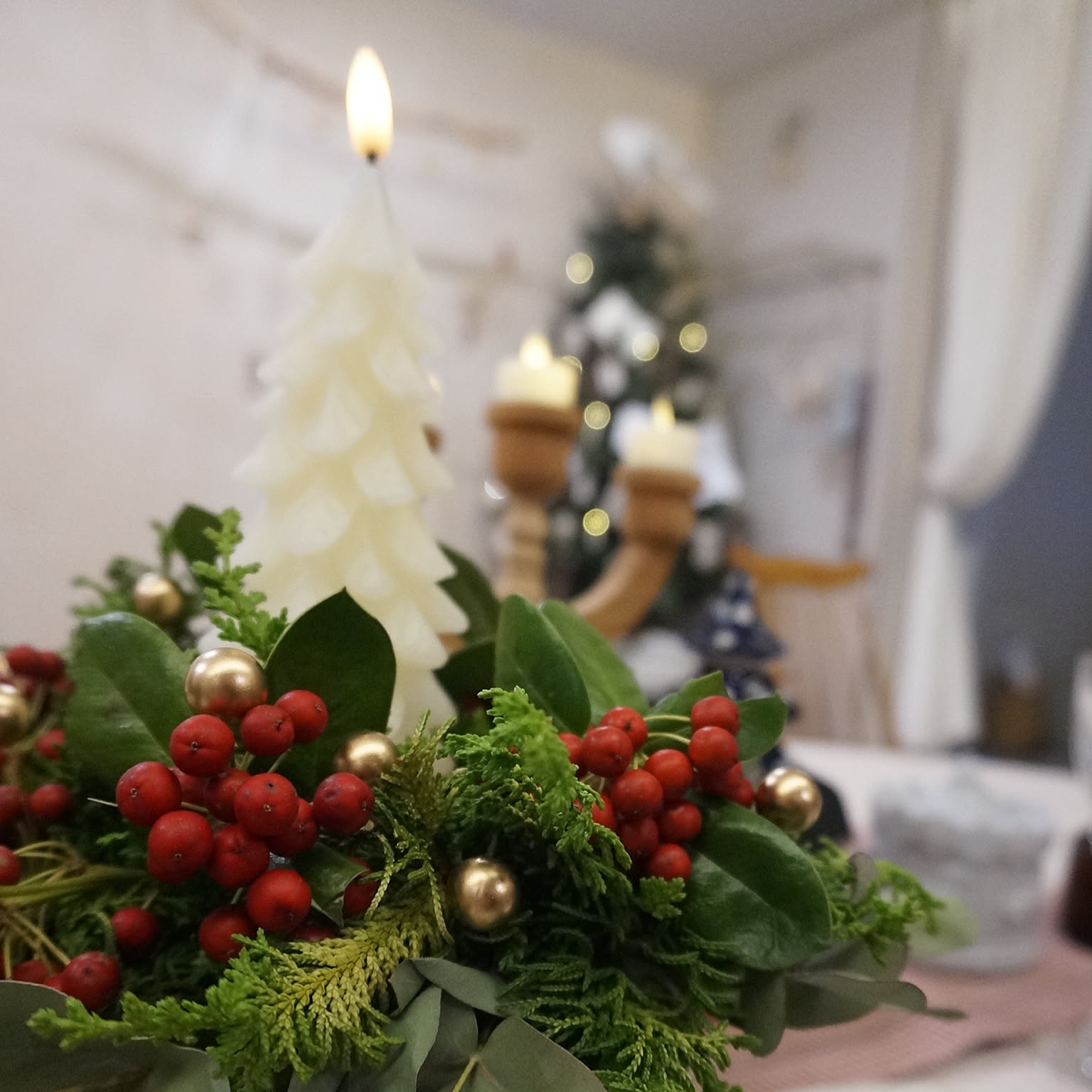 クリスマスリースハンドメイド クリスマスキャンドルリースのおすすめ