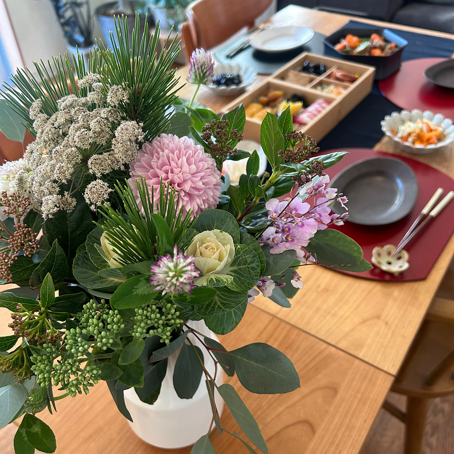 ビーズフラワー　松竹梅　千両 5bb5c5027a017a9ffc805a0507f749