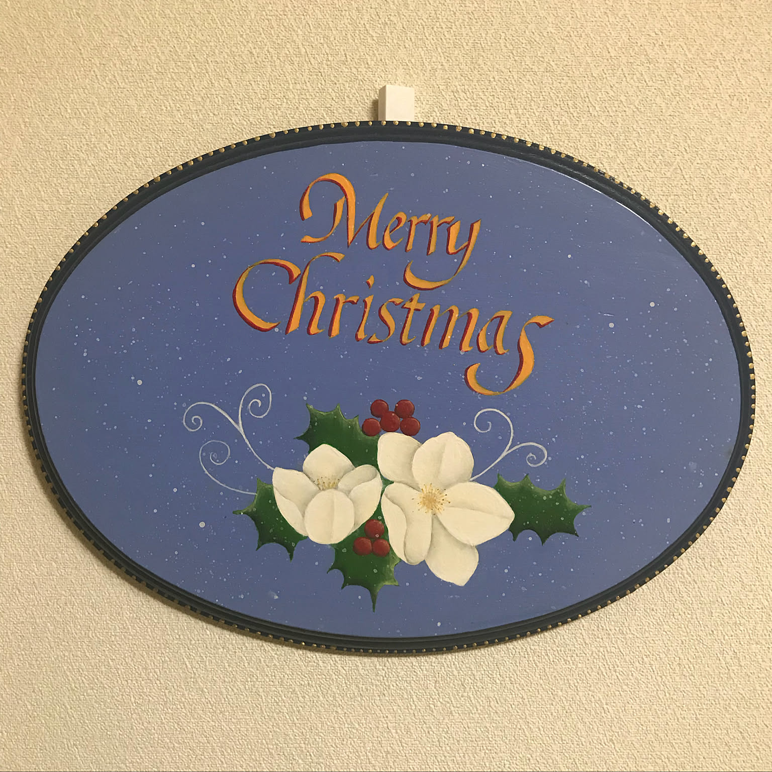 トールペイント作品クリスマスローズです。