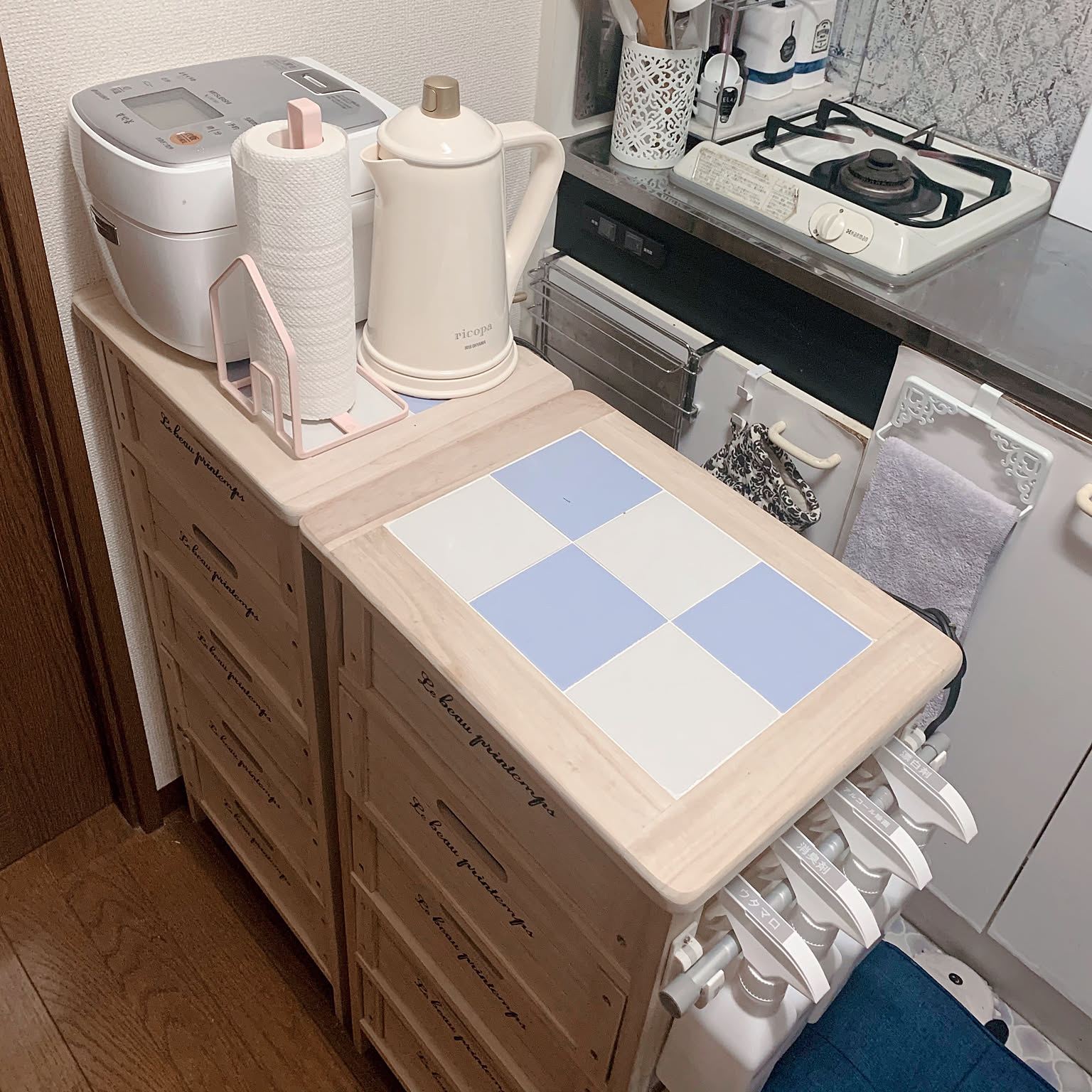 シャビーシック 狭いキッチンのおすすめ商品とおしゃれな実例 シャビーシック 狭いキッチンのおすすめ商品とおしゃれな実例