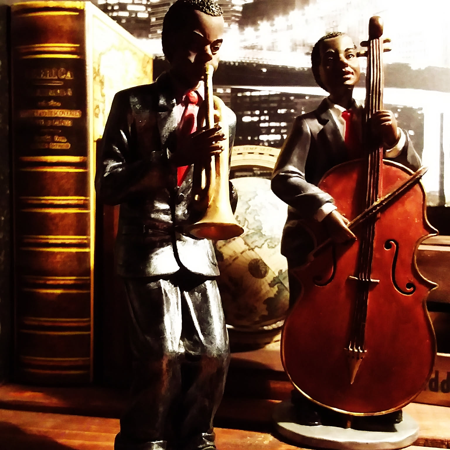 ジャズシンガーの超渋いオブジェ（アート・インテリア）jazz好きな方へ ジャズ好きのインテリア実例 ｜ RoomClip（ルームクリップ）