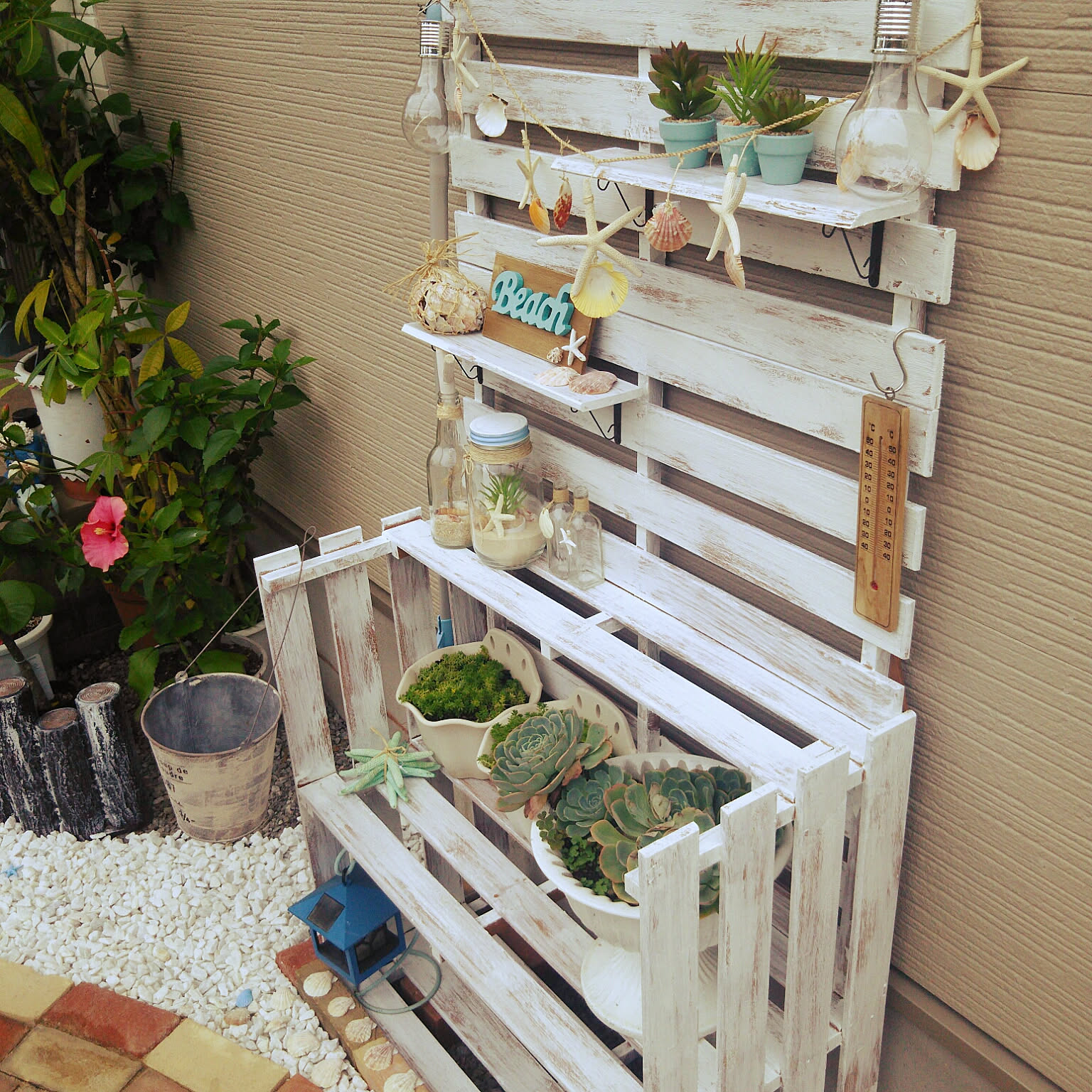 DIYカントリーガーデンシェルフラック DIYカントリーガーデンシェルフラック