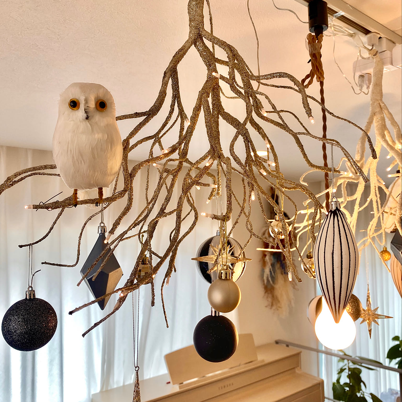 フクロウ クリスマスオーナメントのおすすめ商品とおしゃれな実例