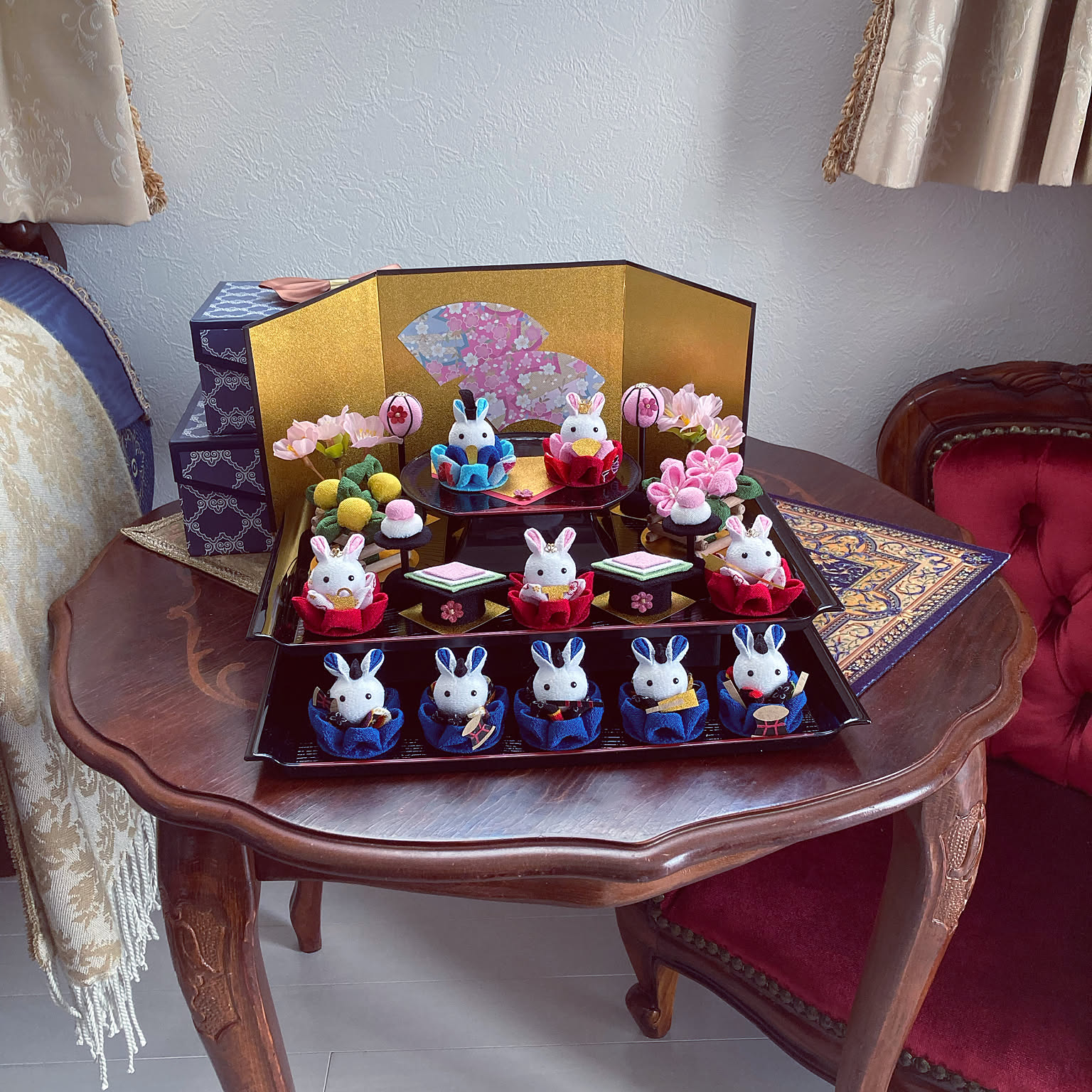 お散歩うさこ ⚮̈﻿ ハンドメイド ミナペルホネン ぬいぐるみ
