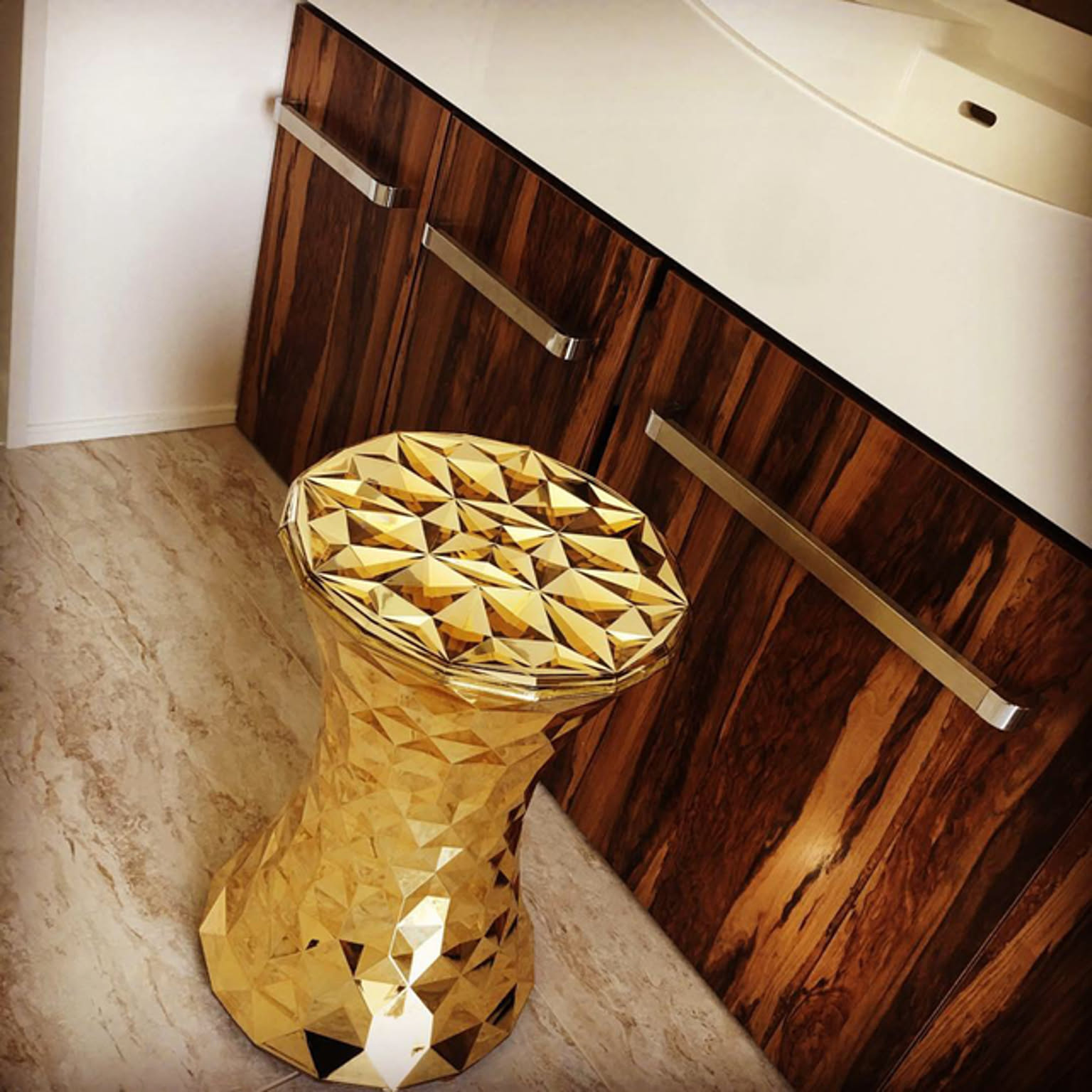 Kartell STONE カルテル ストーン スツール ゴールド ② Stone/ストーン スツール ［Kartell・カルテル/デザイン