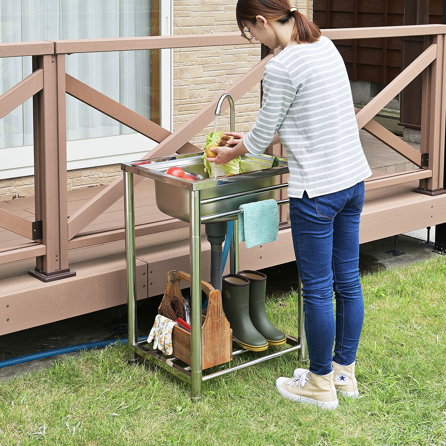 DIY ステンレス流し台のインテリア・手作りの実例 ｜ RoomClip