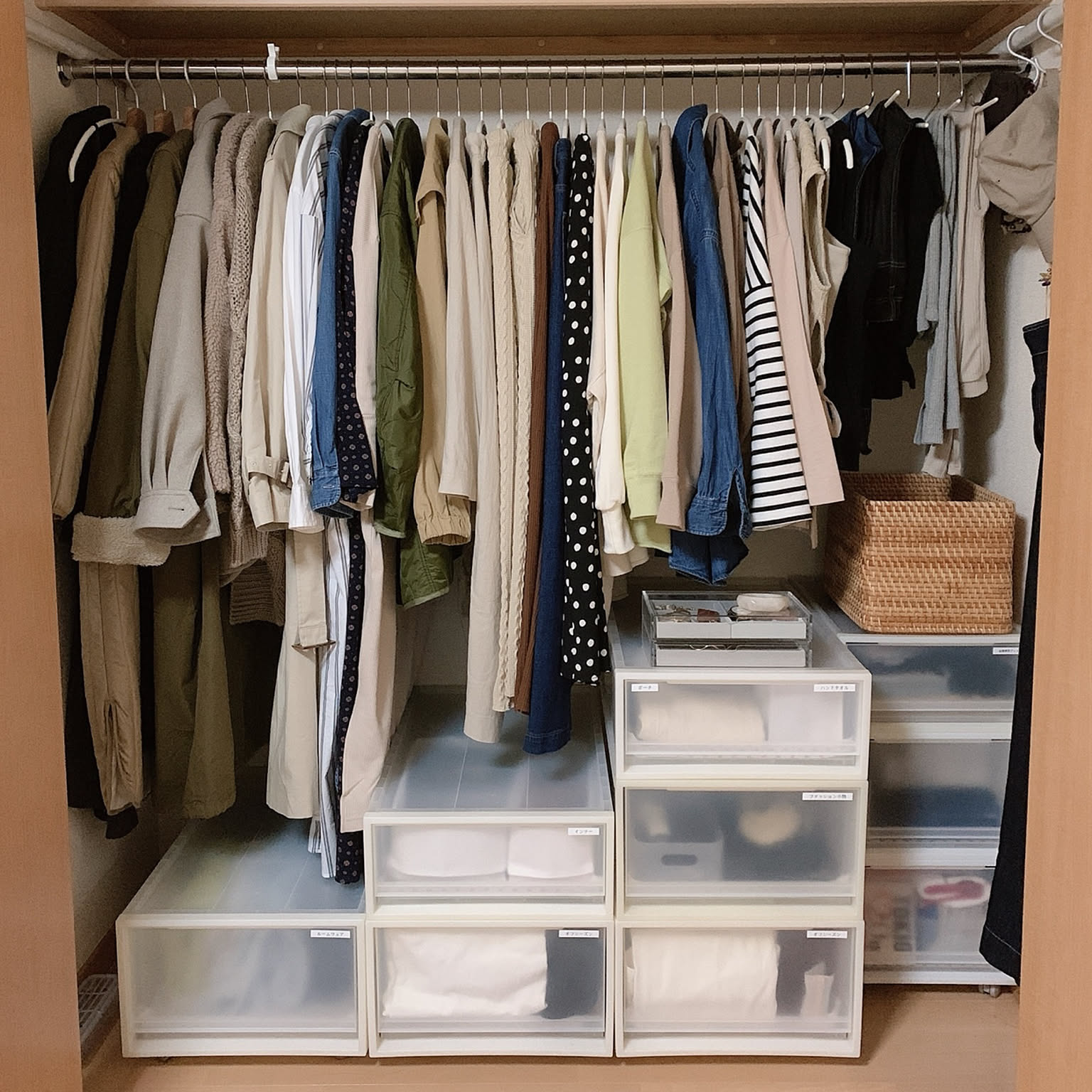 部屋全体/クローゼットの中/クローゼット収納/整理収納/クローゼット