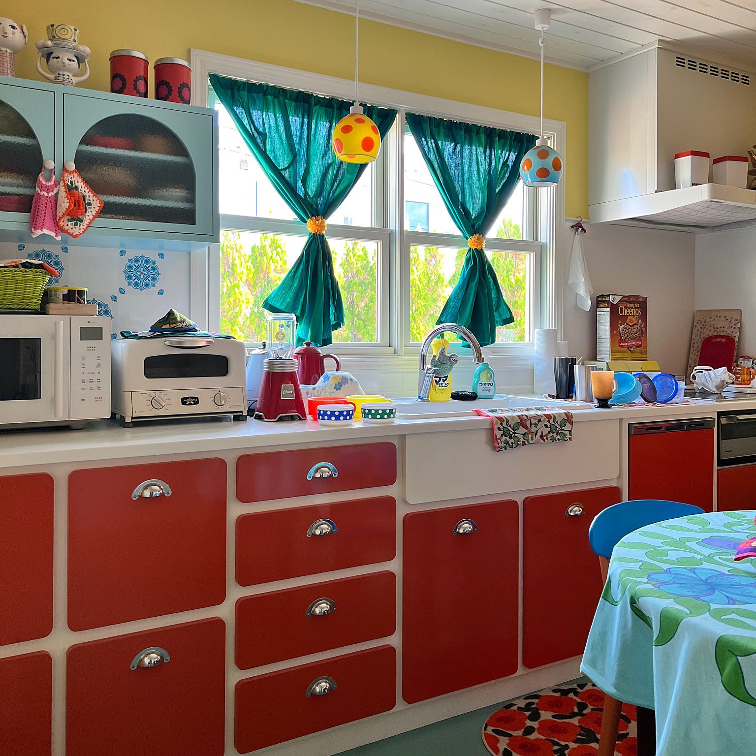 レトロポップキッチンのインテリア実例 ｜ RoomClip（ルーム