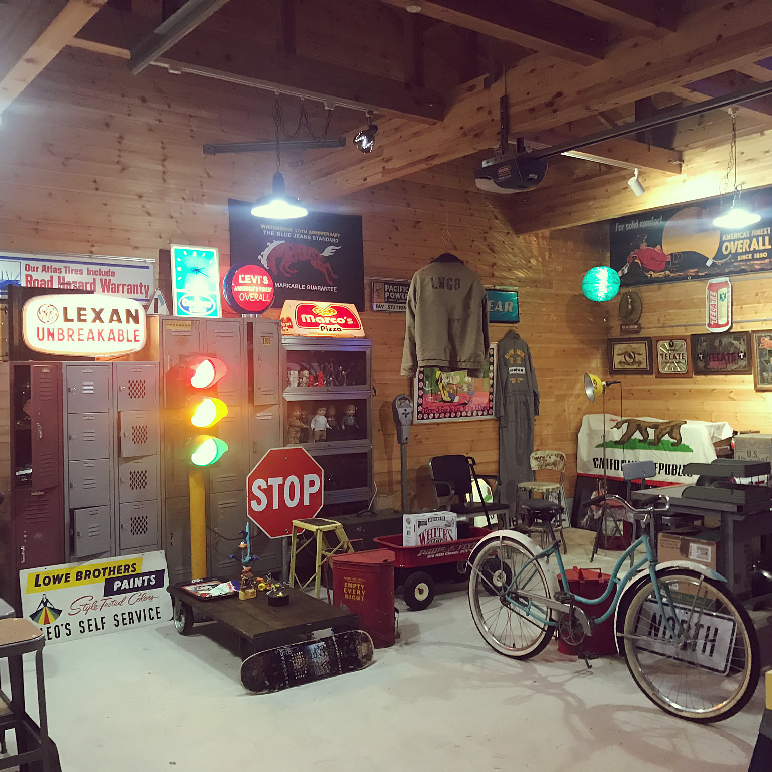 アメリカンヴィンテージ LEVI'Sのおしゃれなインテリア・部屋・家具の