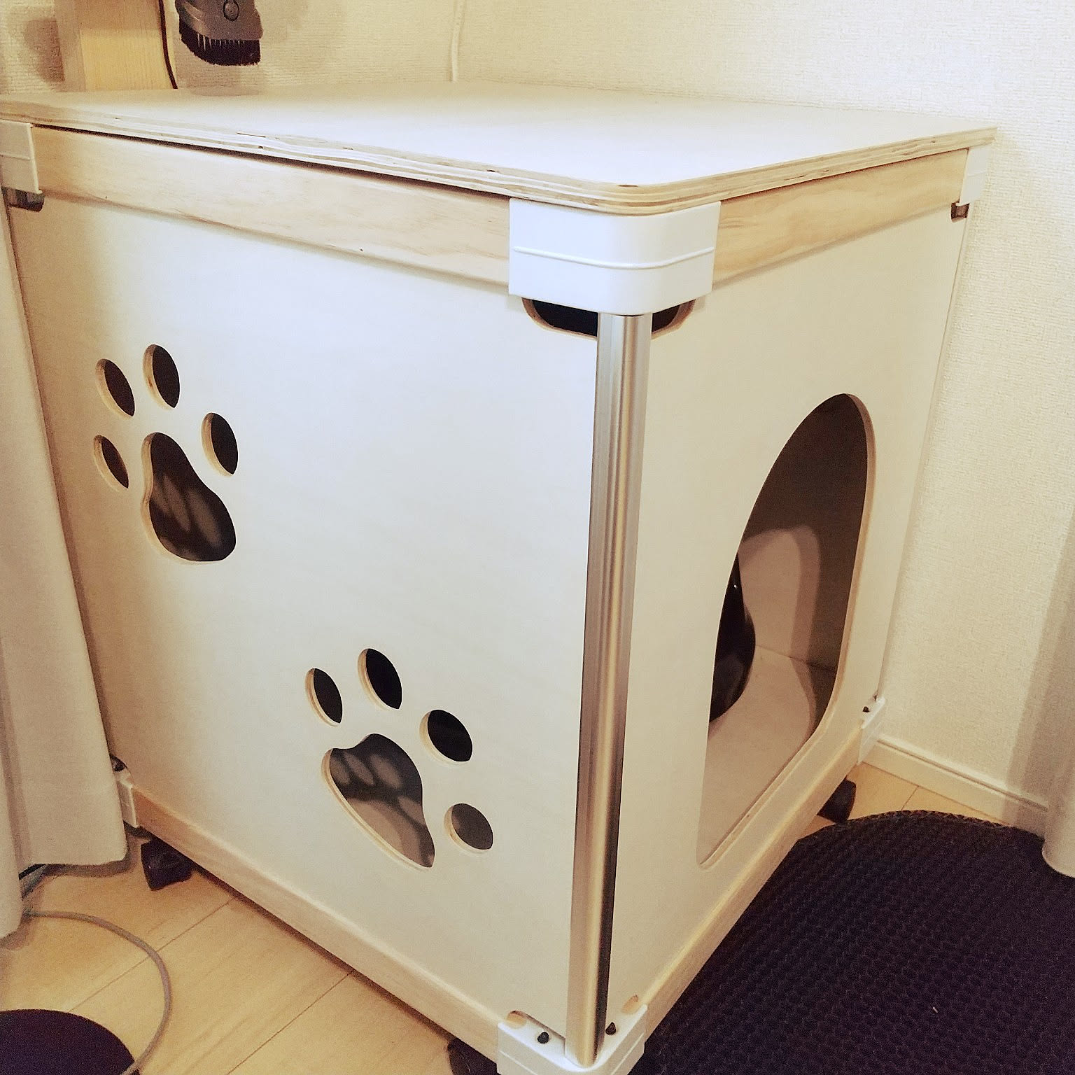 ねこのいる日常 猫トイレカバーDIYのインテリア・手作りの実例 ねこのいる日常 猫トイレカバーDIYのインテリア・手作りの実例