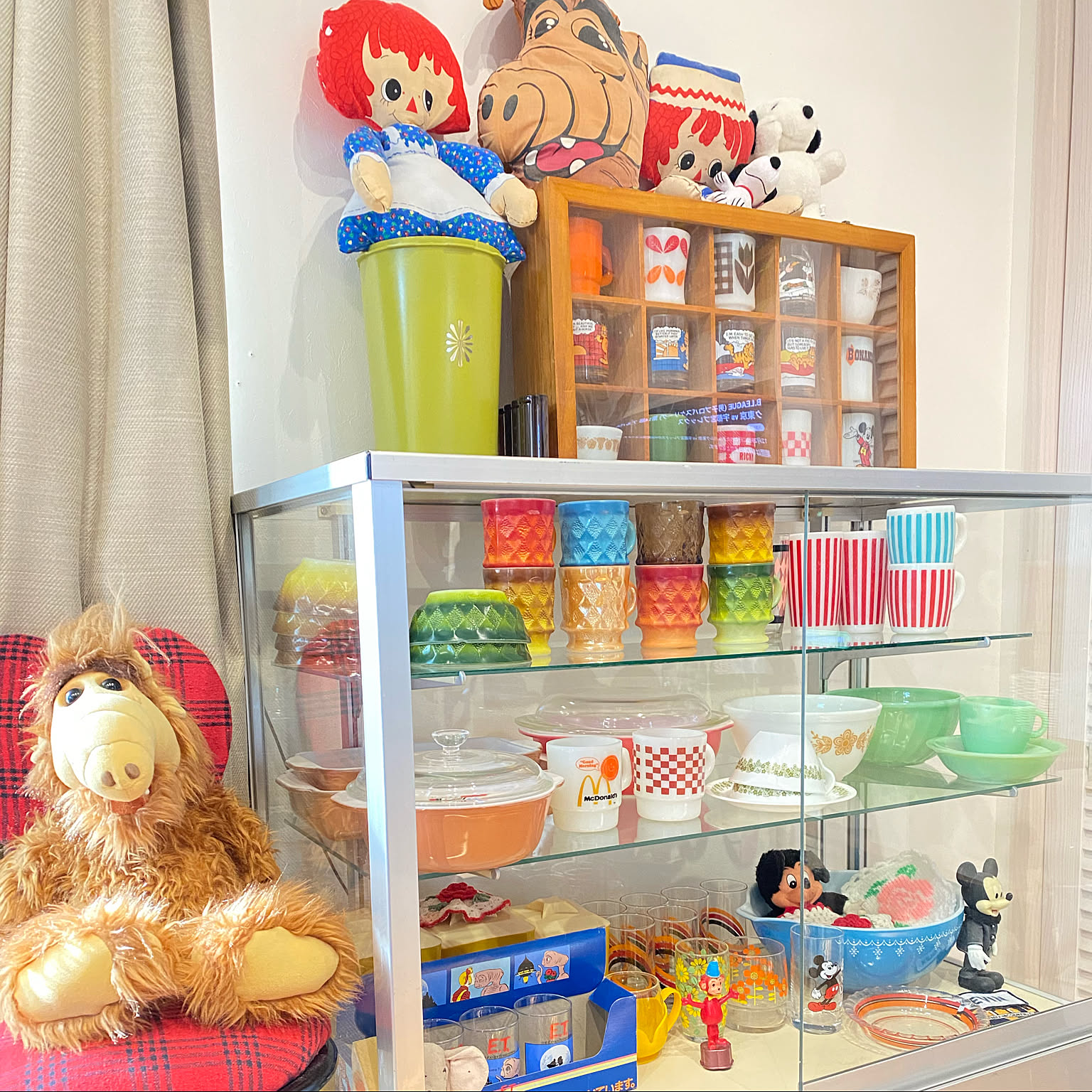 アメリカ ヴィンテージ ショーケース アメリカ ヴィンテージ 照明付き