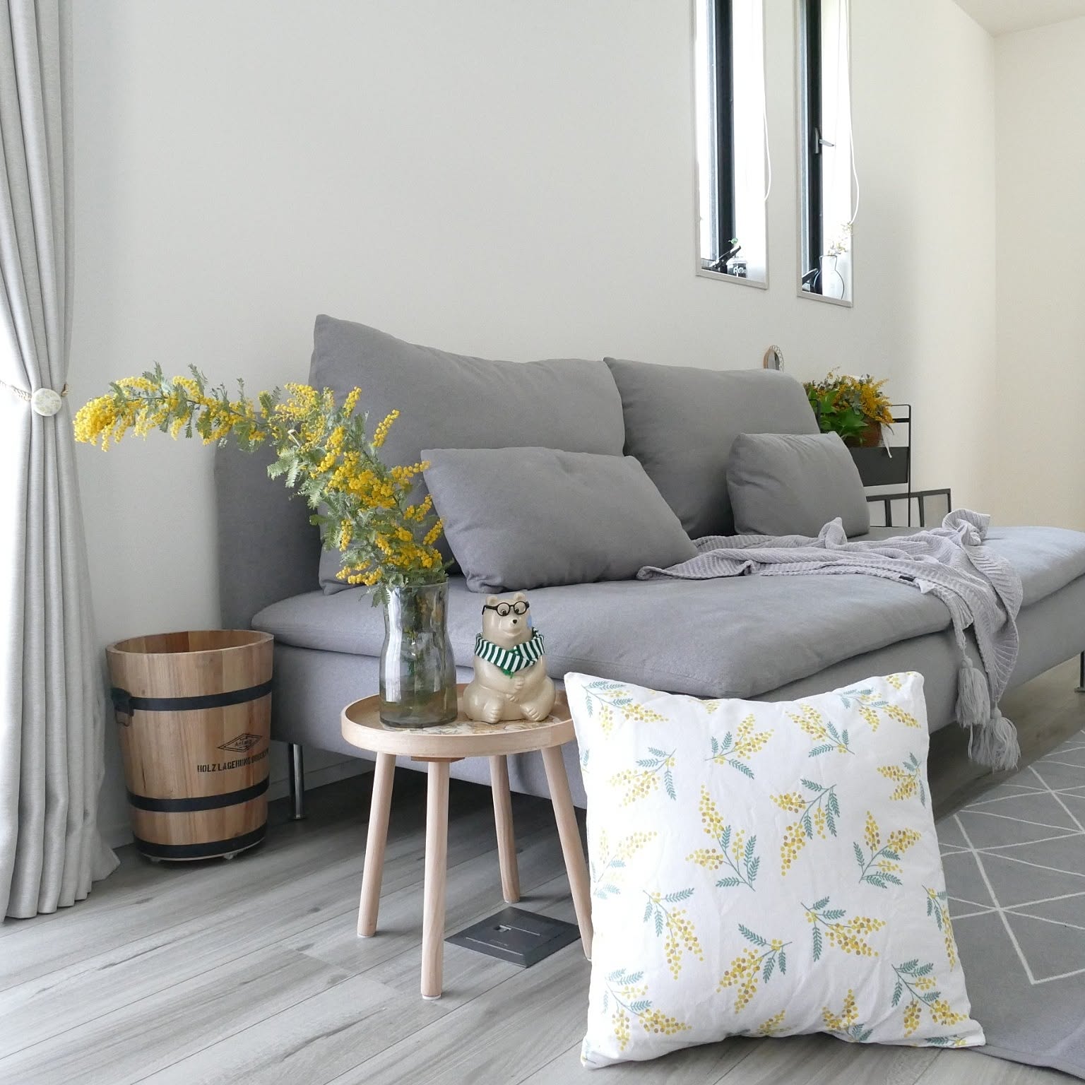 【IKEA】エップラロー　ガーデンソファ　シートクッション＋ストライプクッション IKEA】エップラロー ガーデンソファ シートクッション＋ストライプ