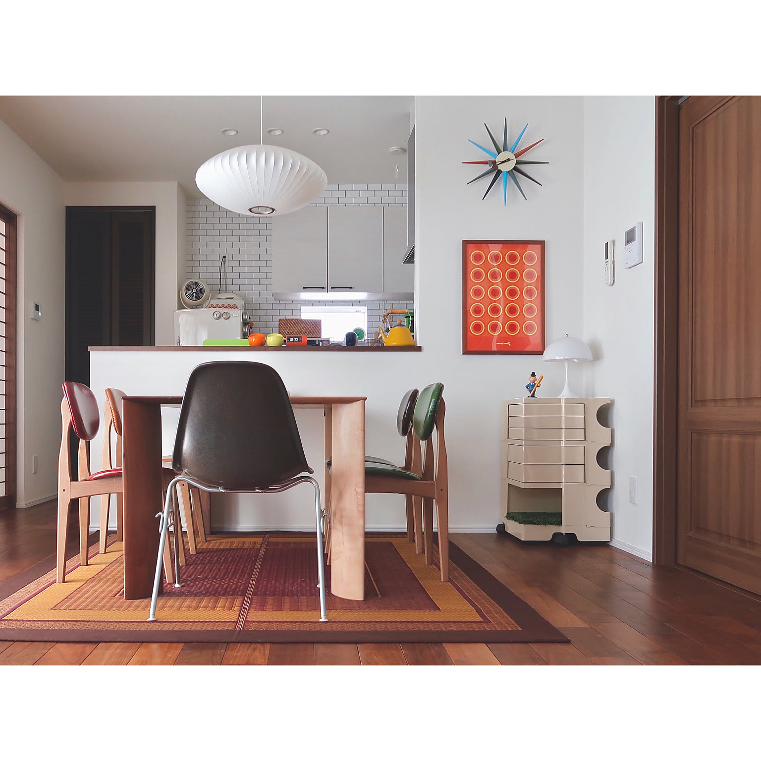 1,980's スペースエイジ モダン ツートンカラー テーブル チェア Yahoo