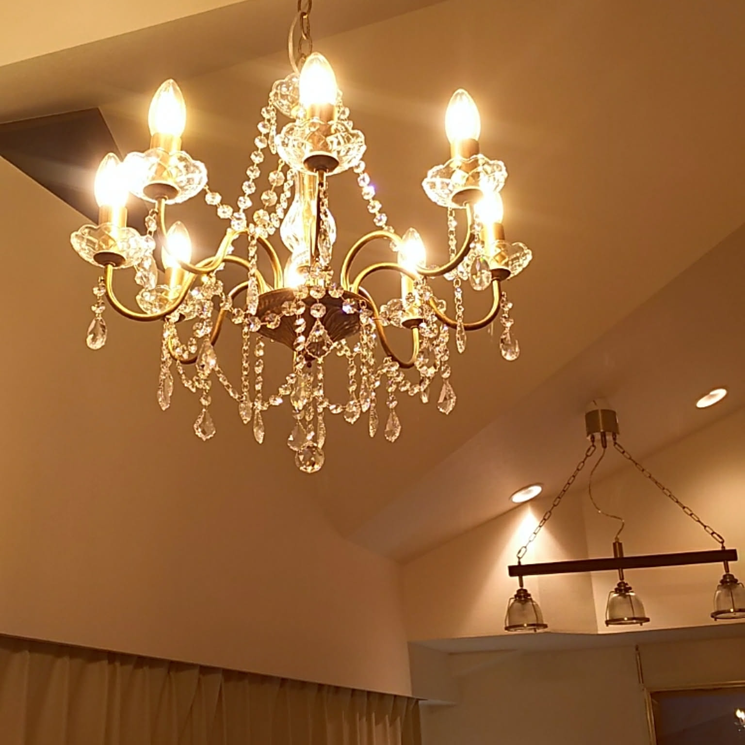 ブラウン　シャンデリア 8灯 オープンワイヤー ブラウンシャンデリア 8灯 オープンワイヤー