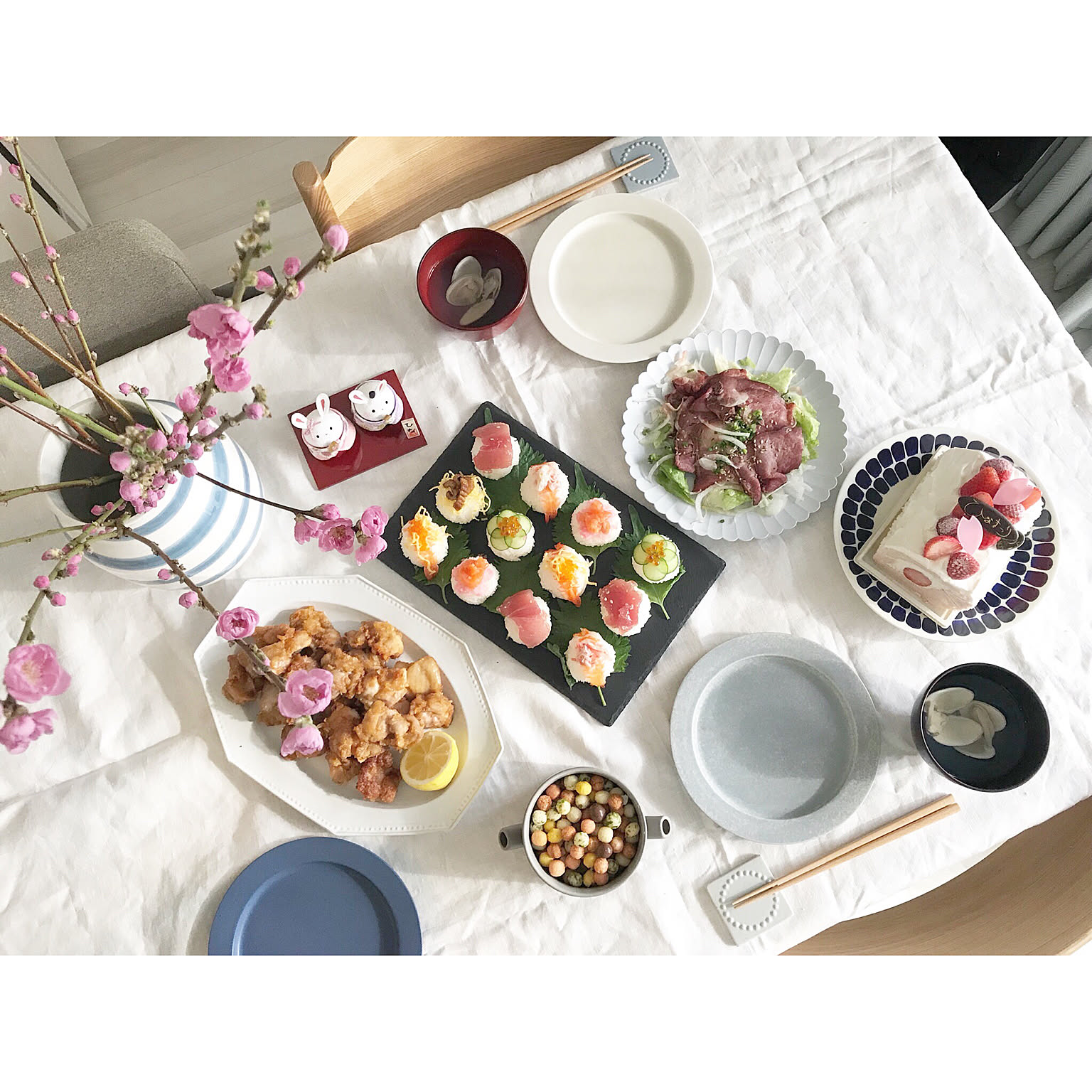 ひなまつりにぴったりなお料理＆お菓子9品！！ : ぱおの簡単