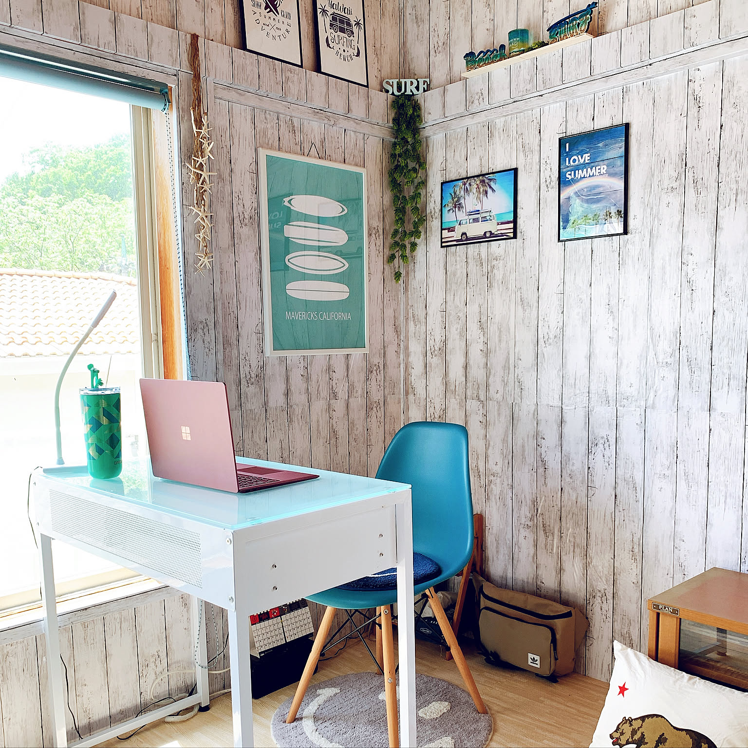 Gloss Simple Desk　カリフォルニアスタイル西海岸風 6800507d0bbd3da81884b6e4b9831c