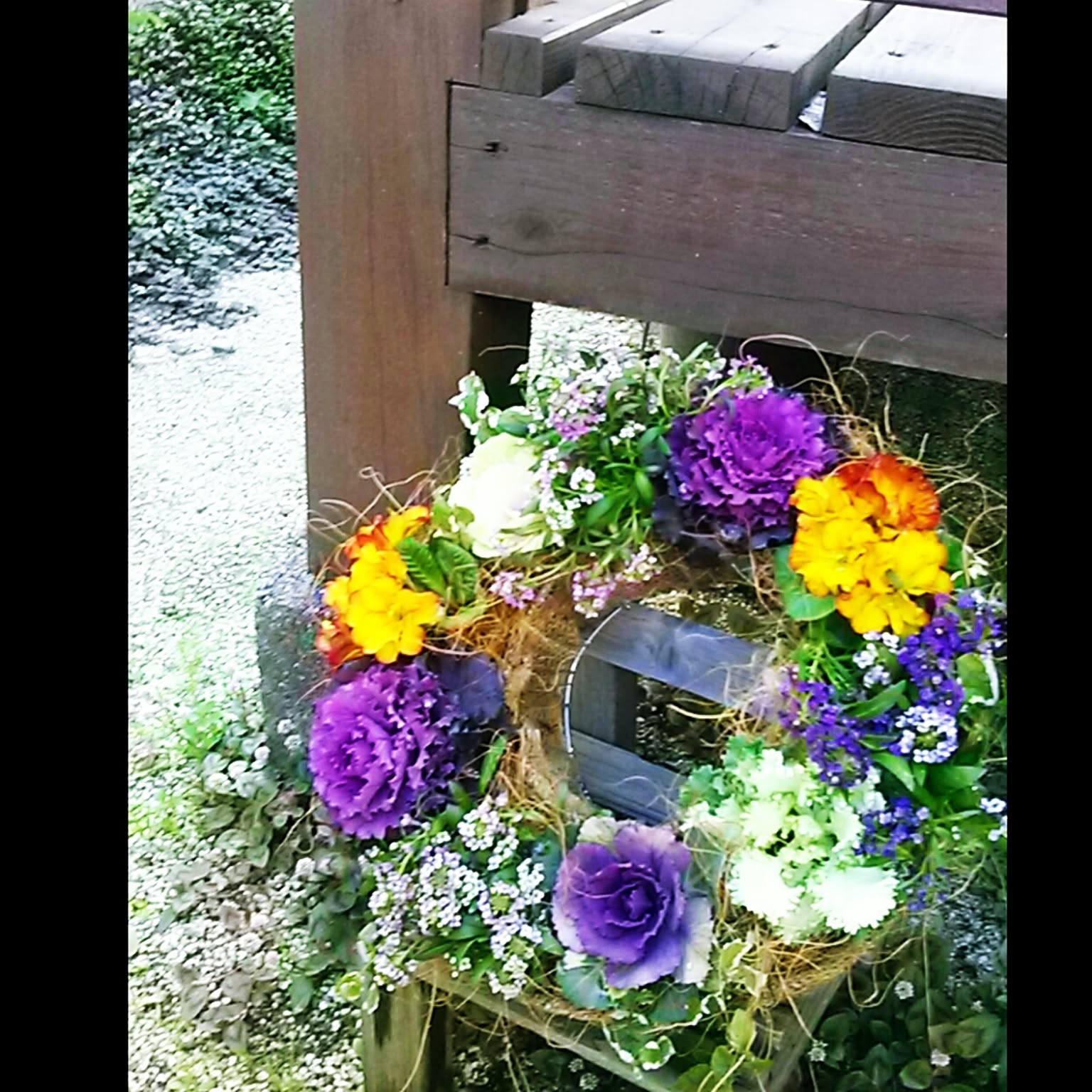 葉牡丹 ギャザリングリースのおすすめ商品とおしゃれな実例