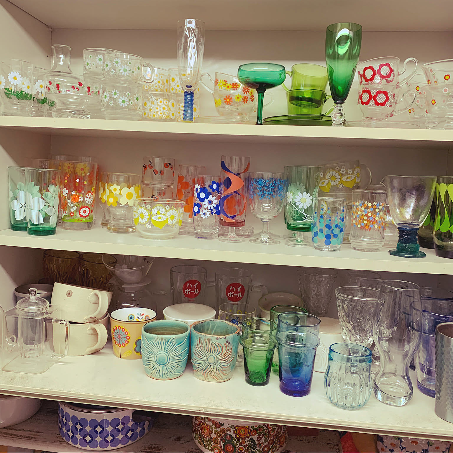 カラフルガラス玉コレクション 11個アンティーク