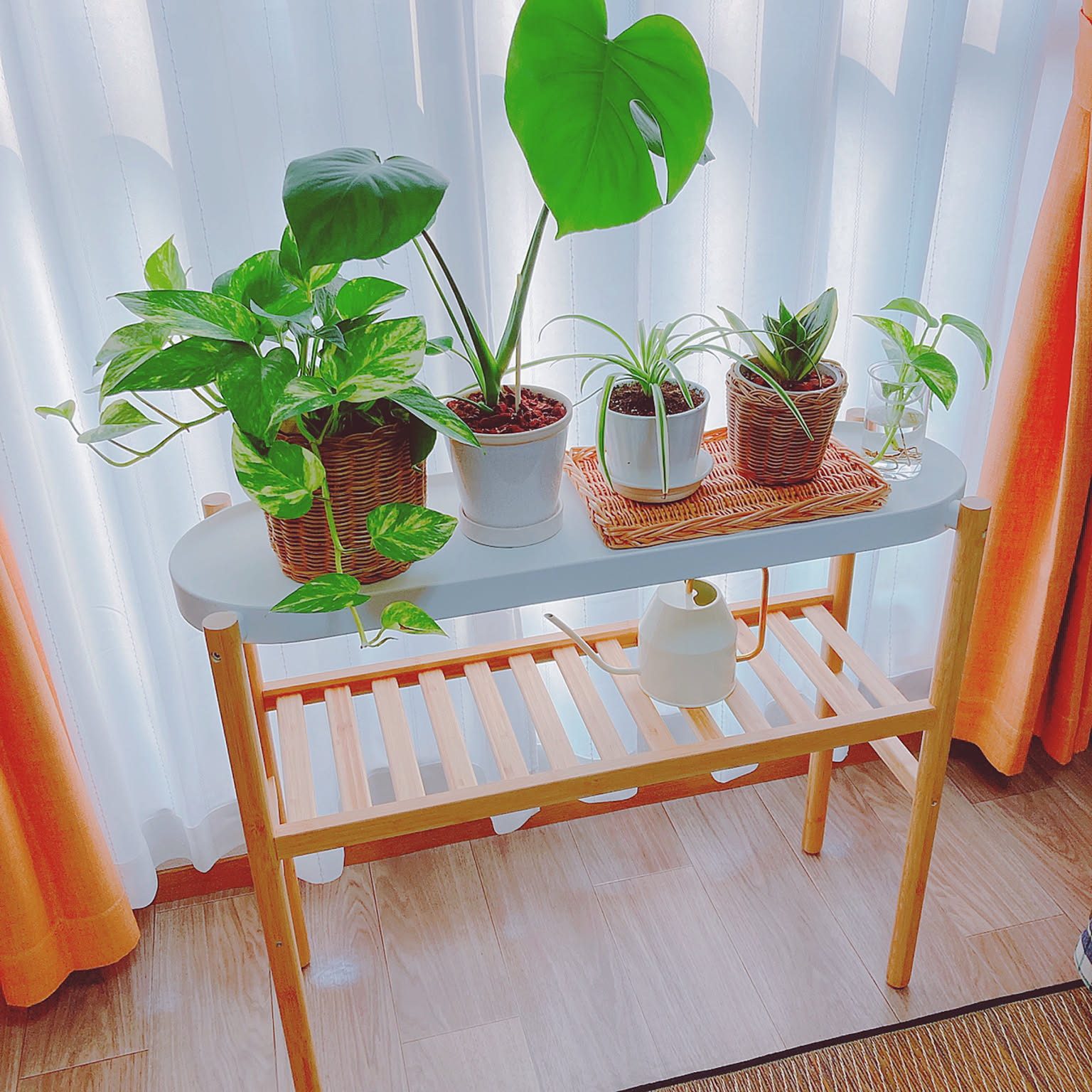 IKEA サッツマス SATSUMAS White Bamboo Plant Stand - 3 Tier - Popular - IKEA US