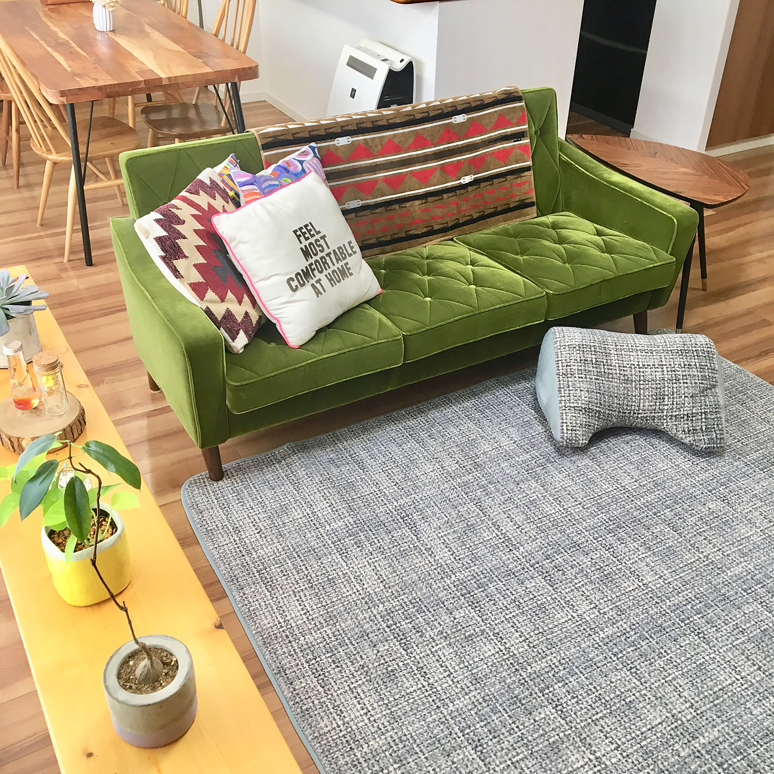 ニコアンド niko and... ソファ ソファカウチL グリーン 幅140cm］ソファカウチR/クラシックダイナーシリーズ【大型家具