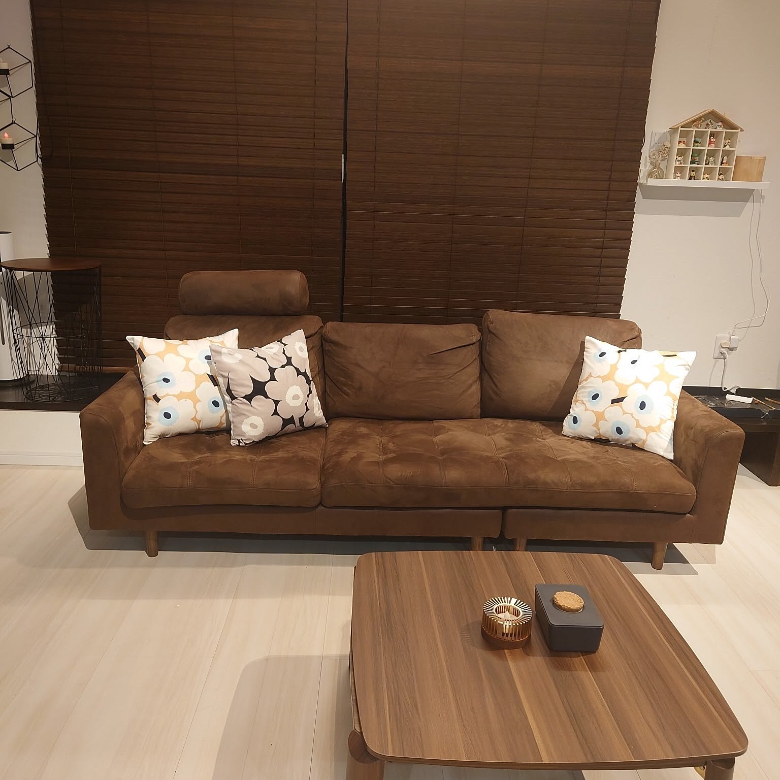 秋冬に向けて】ギャッベ ソファ前 125×83 茶 ブラウン タイル 秋冬に向けて】ギャッベ ソファ前 125×83 茶 ブラウン タイル