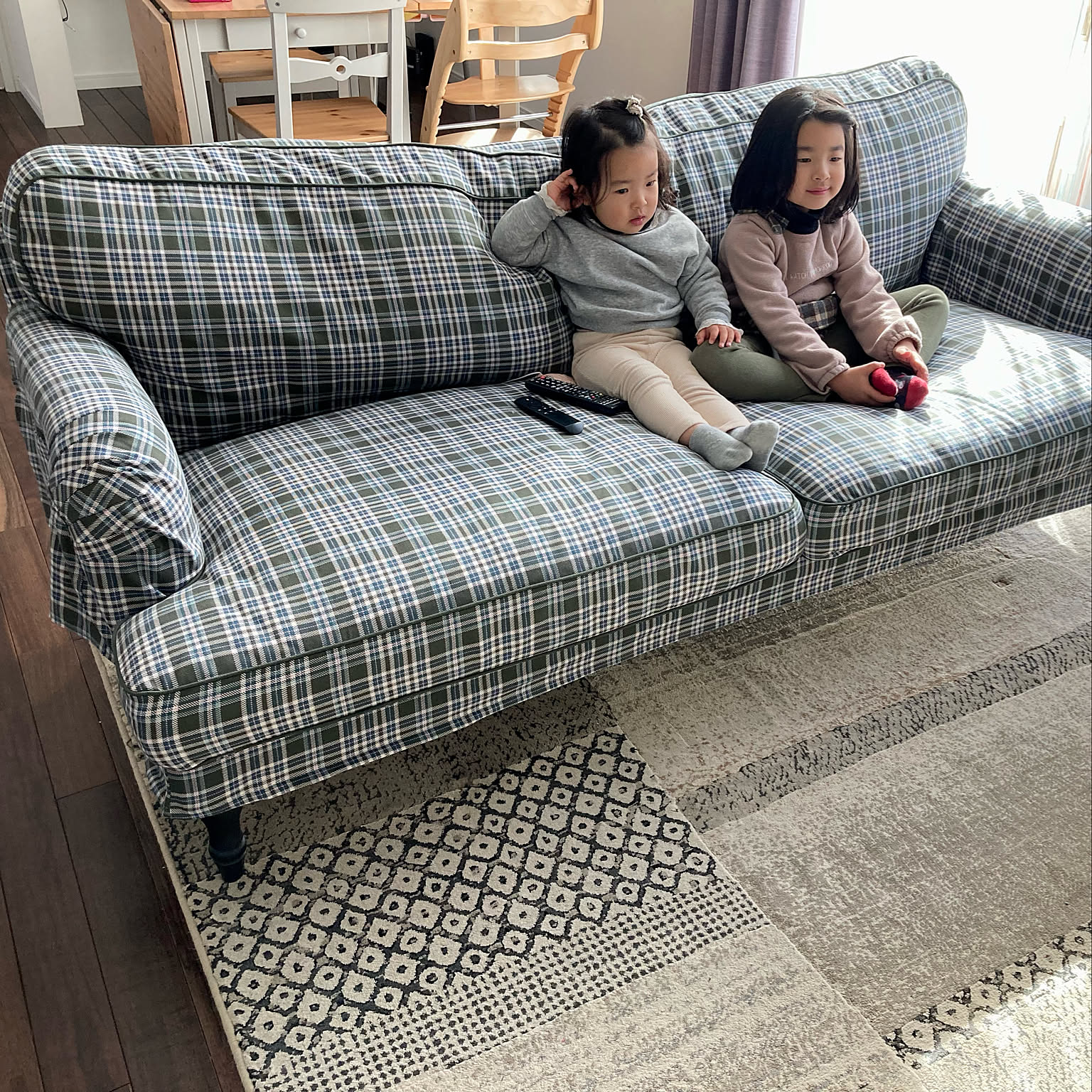 品質が 21:15:01 2022-02-06 - チェック柄/ストックスンド/3人掛けソファー/IKEA/リビングのインテリア実例 | RoomClip(ルームクリップ) | RoomClip(ルームクリップ) ソファセット