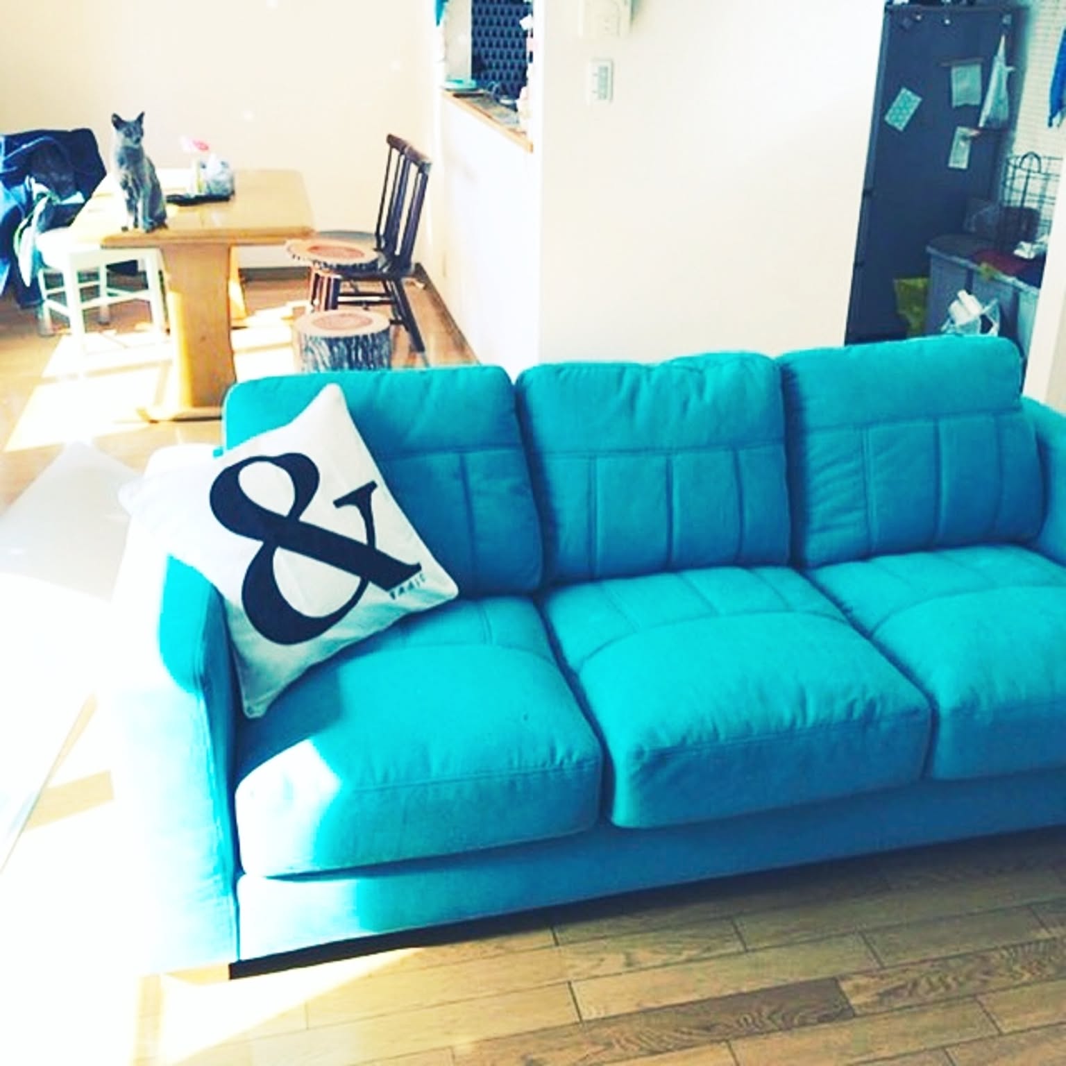 ターコイズブルー L字型ソファ 楽天市場】ターコイズブルー ロー