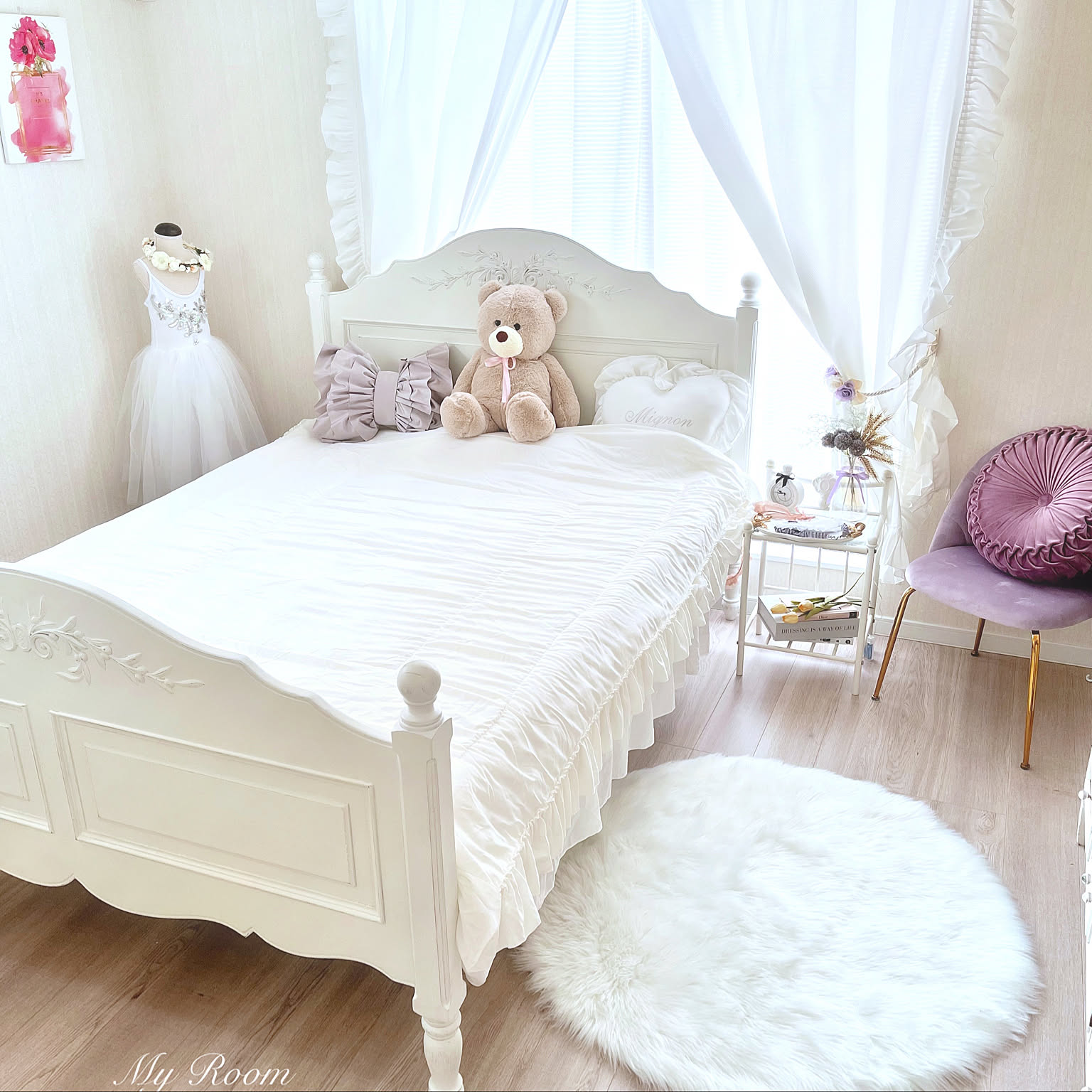 ニトリ　姫系　プリンセス　ベッドフレーム ニトリ 姫 プリンセスベッド フレーム