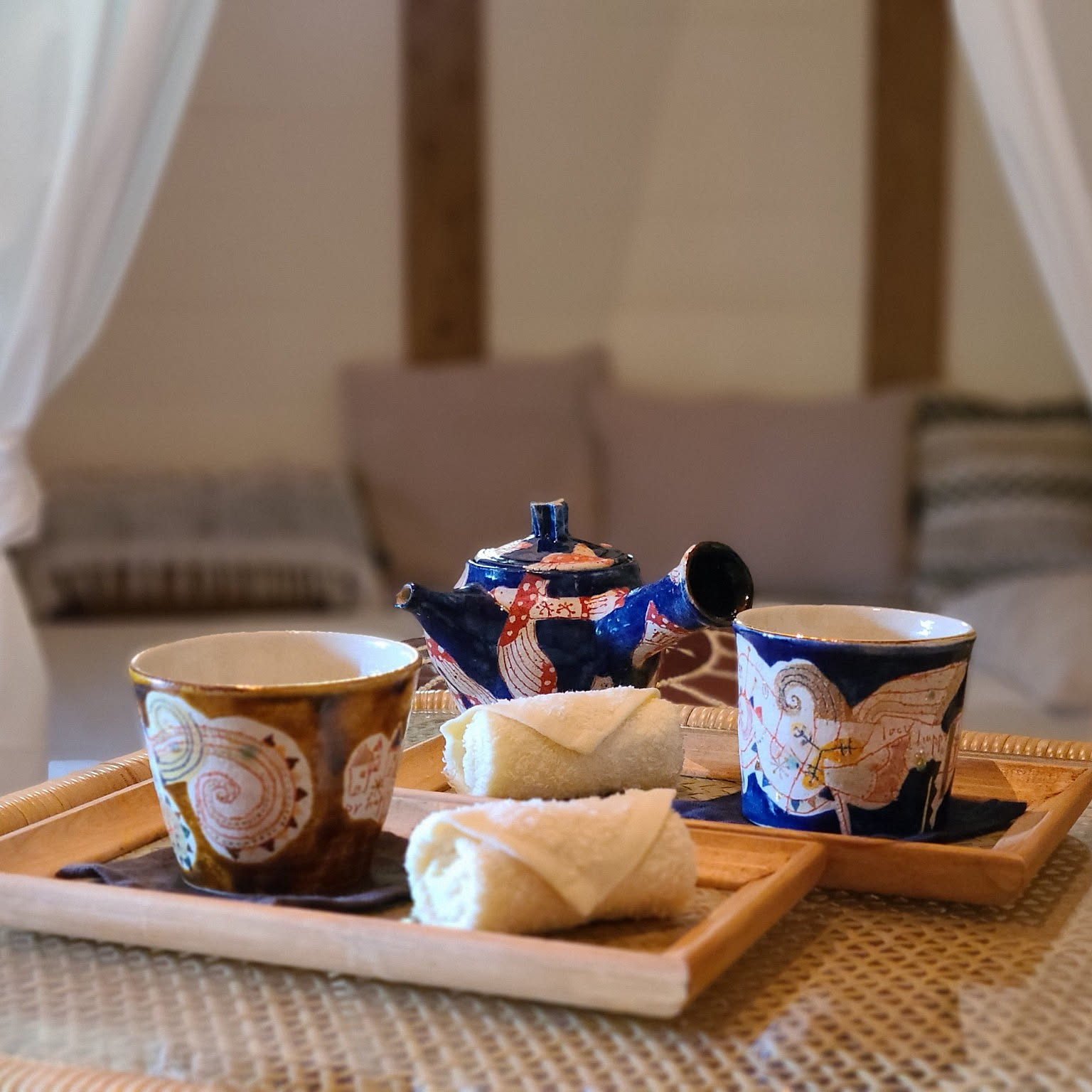 陶芸作家ウエダキヨアキさん作ティーポット・マグカップ・フリーカップ