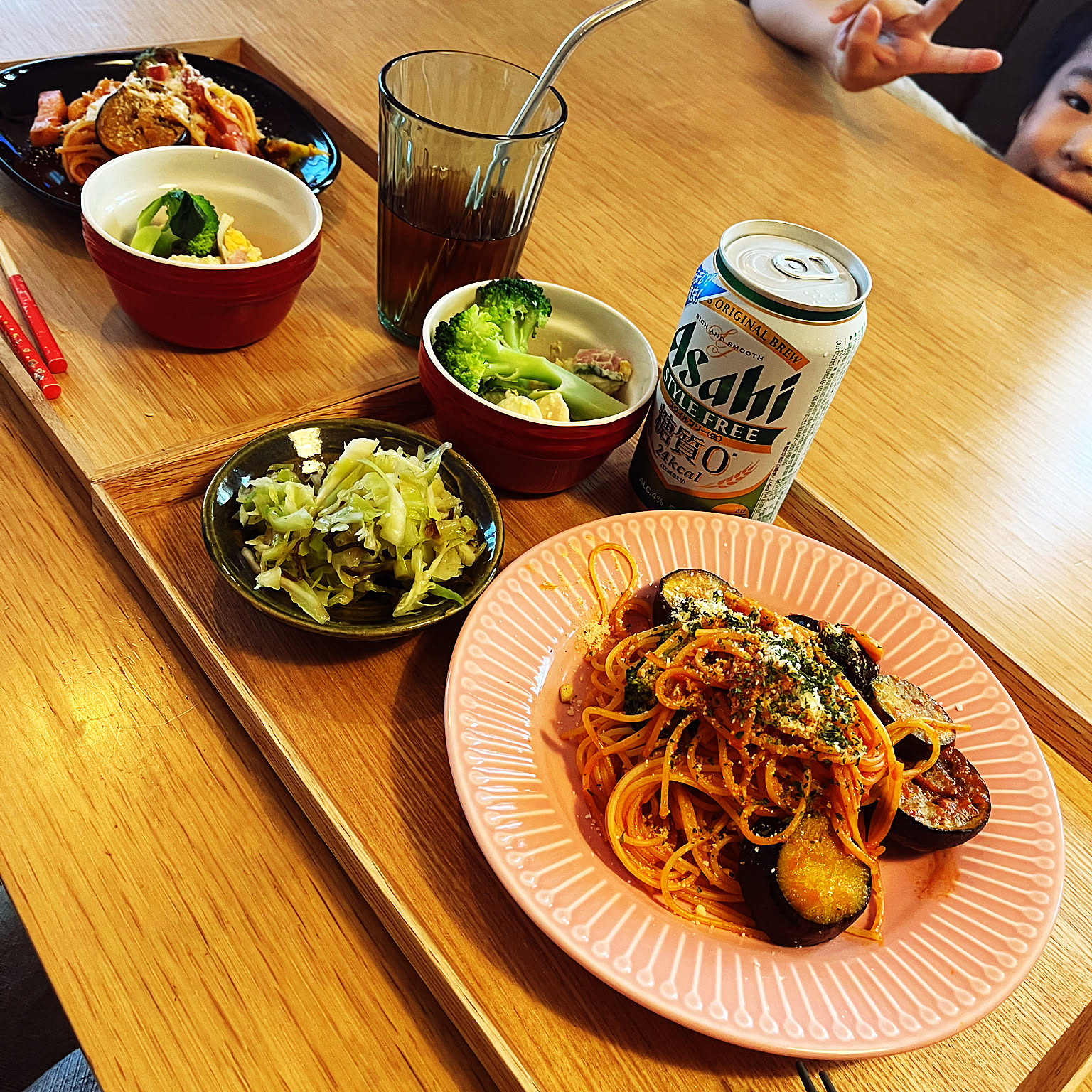 キッチン/食器/トレイ/おぼんdeごはん/パスタなどのインテリア実例