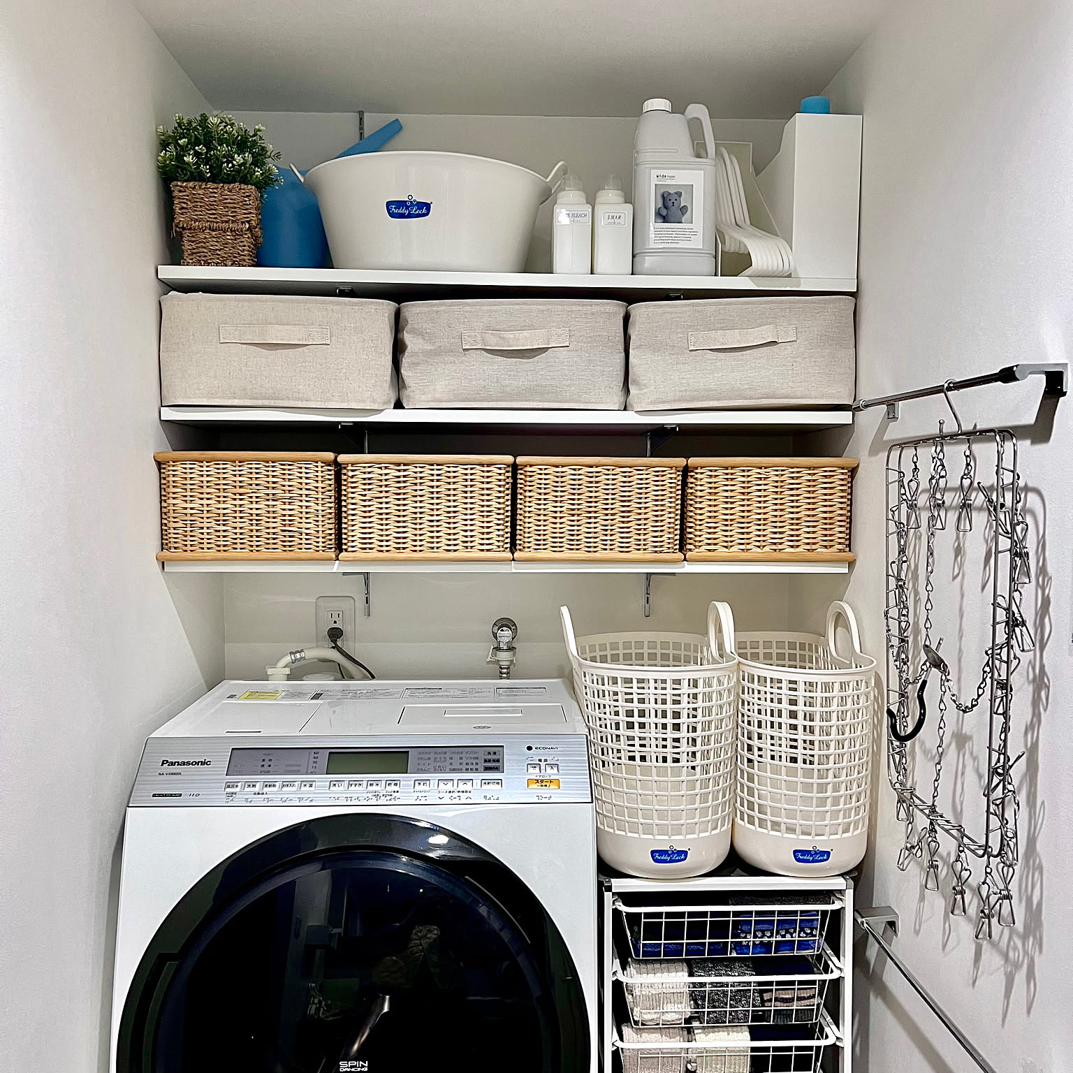 洗濯機上収納 洗濯機上の収納のアイデア・おすすめ商品・おしゃれな実例 ｜ RoomClip