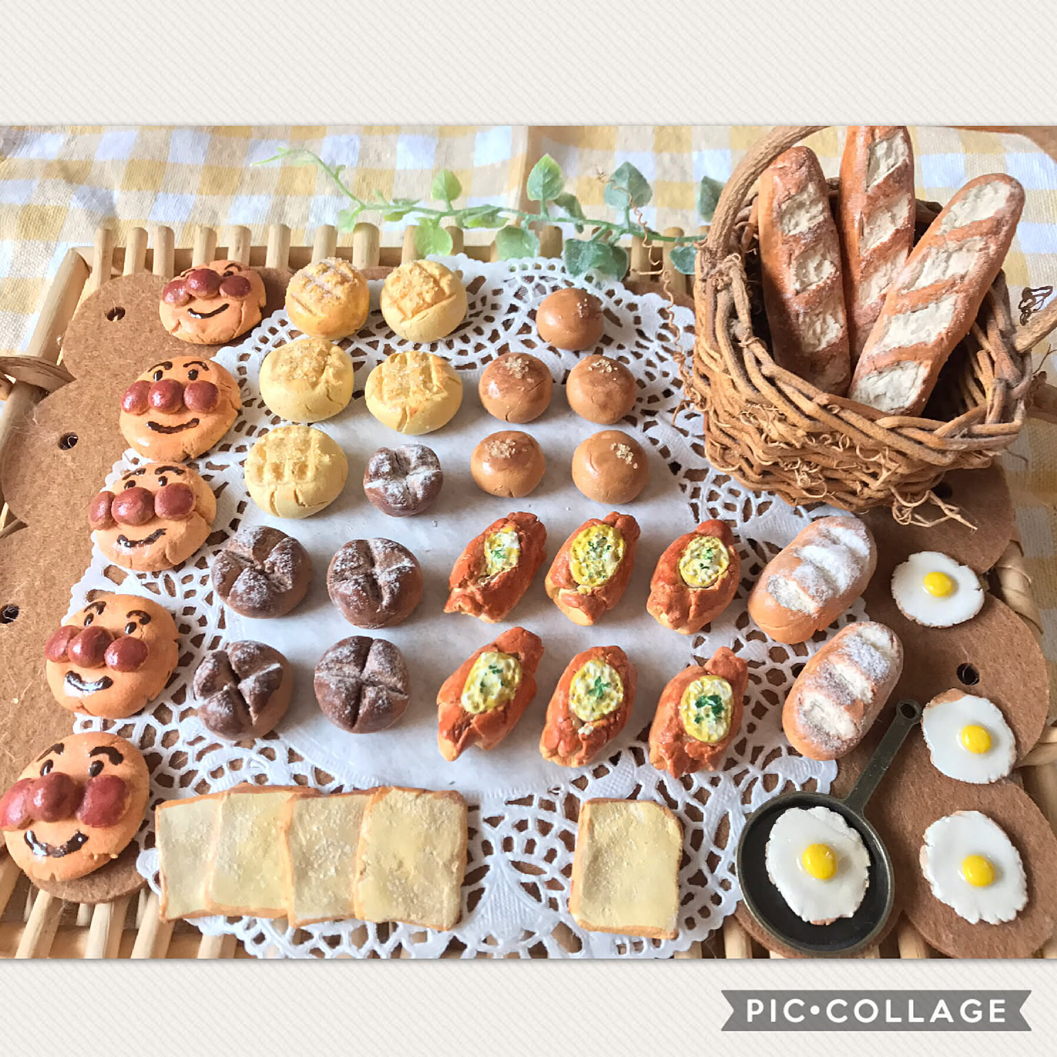 ハンドメイドミニチュア　パン焼けました 粘土』ミニチュアパンの紹介 『ハンドメイド』‪@ZzmamaChannel