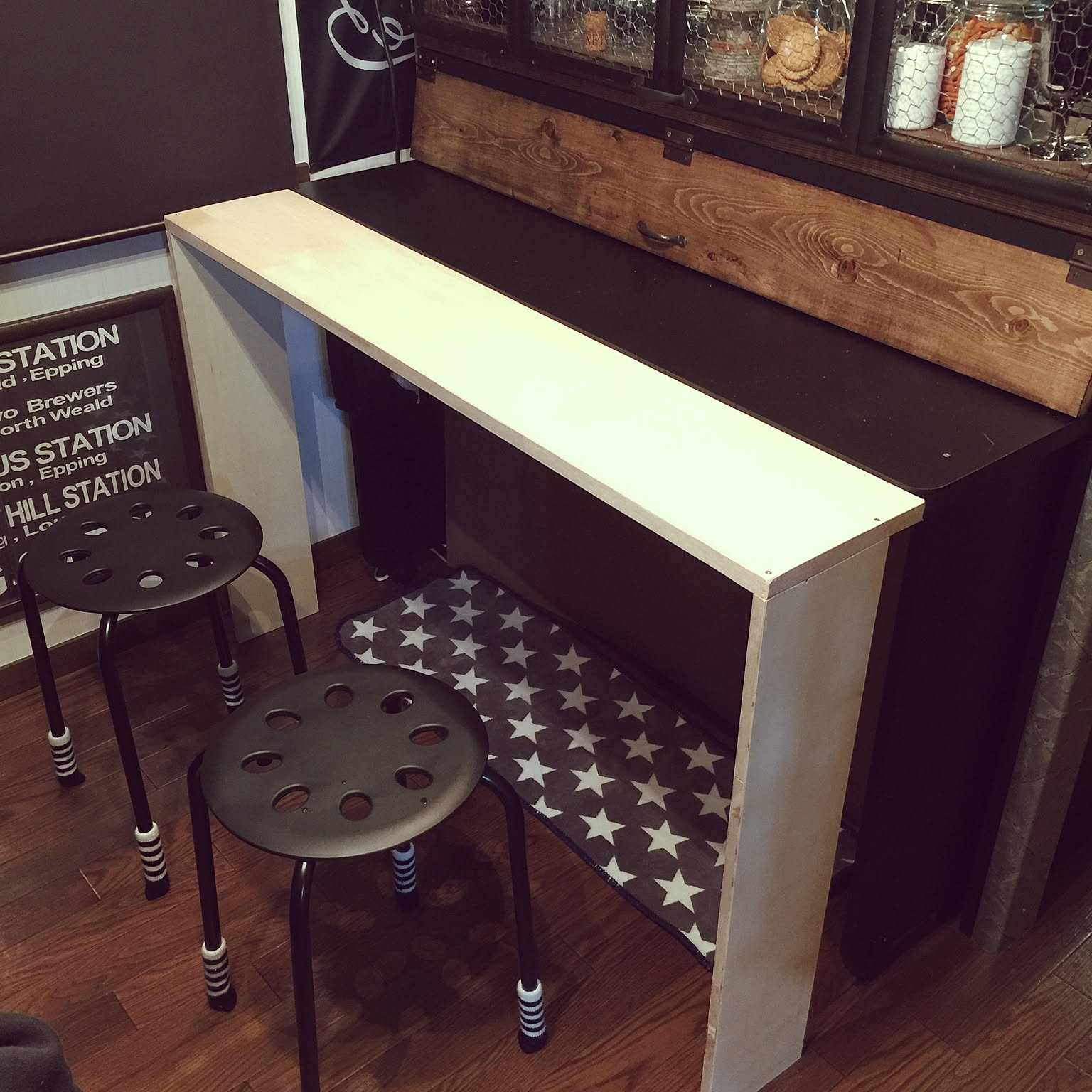 【Ka2】　バーカウンター① Bar counter バーカウンター LEDライト付き 高級感 バー Luxury