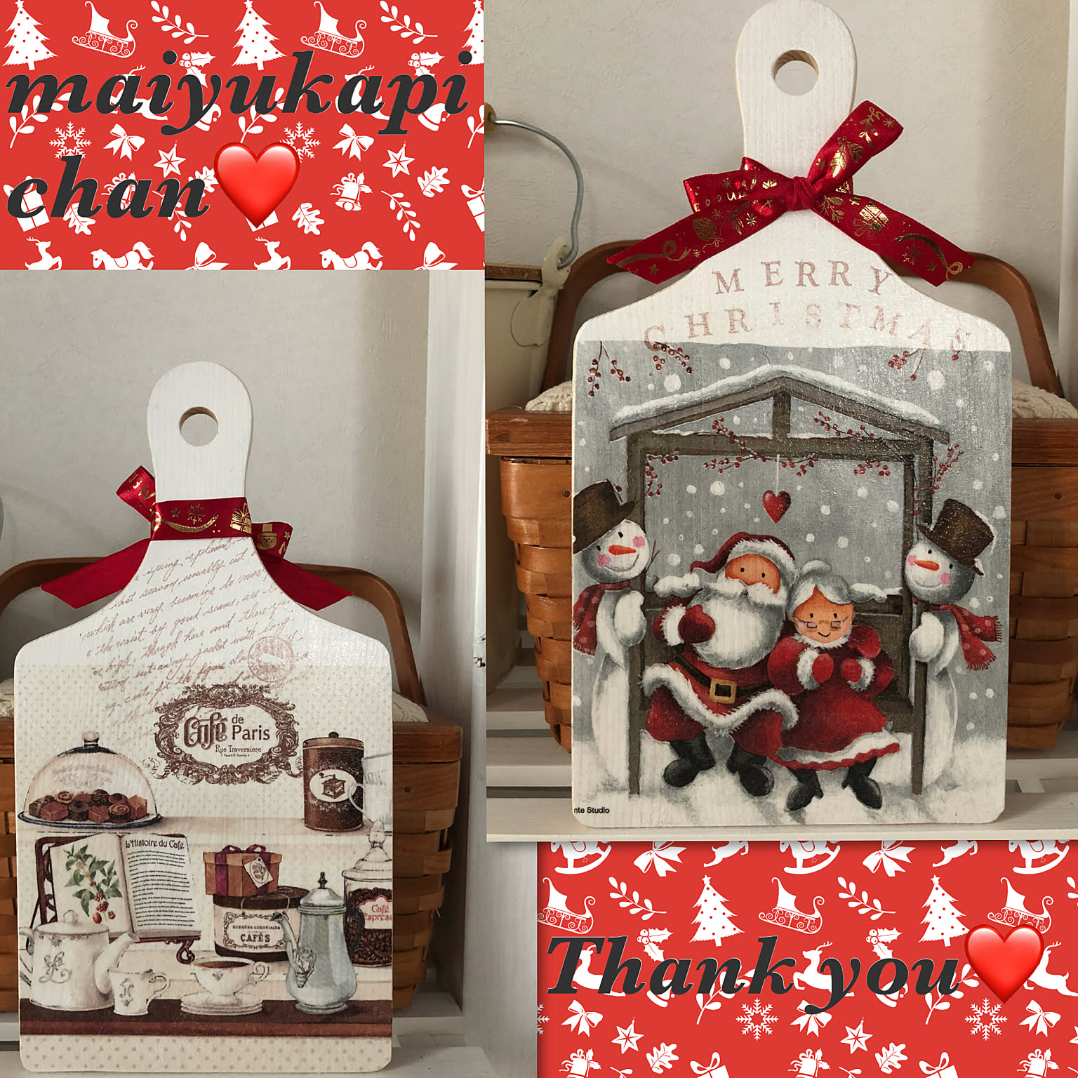 デコパージュ クリスマス飾りのおしゃれなアレンジ・飾り方の