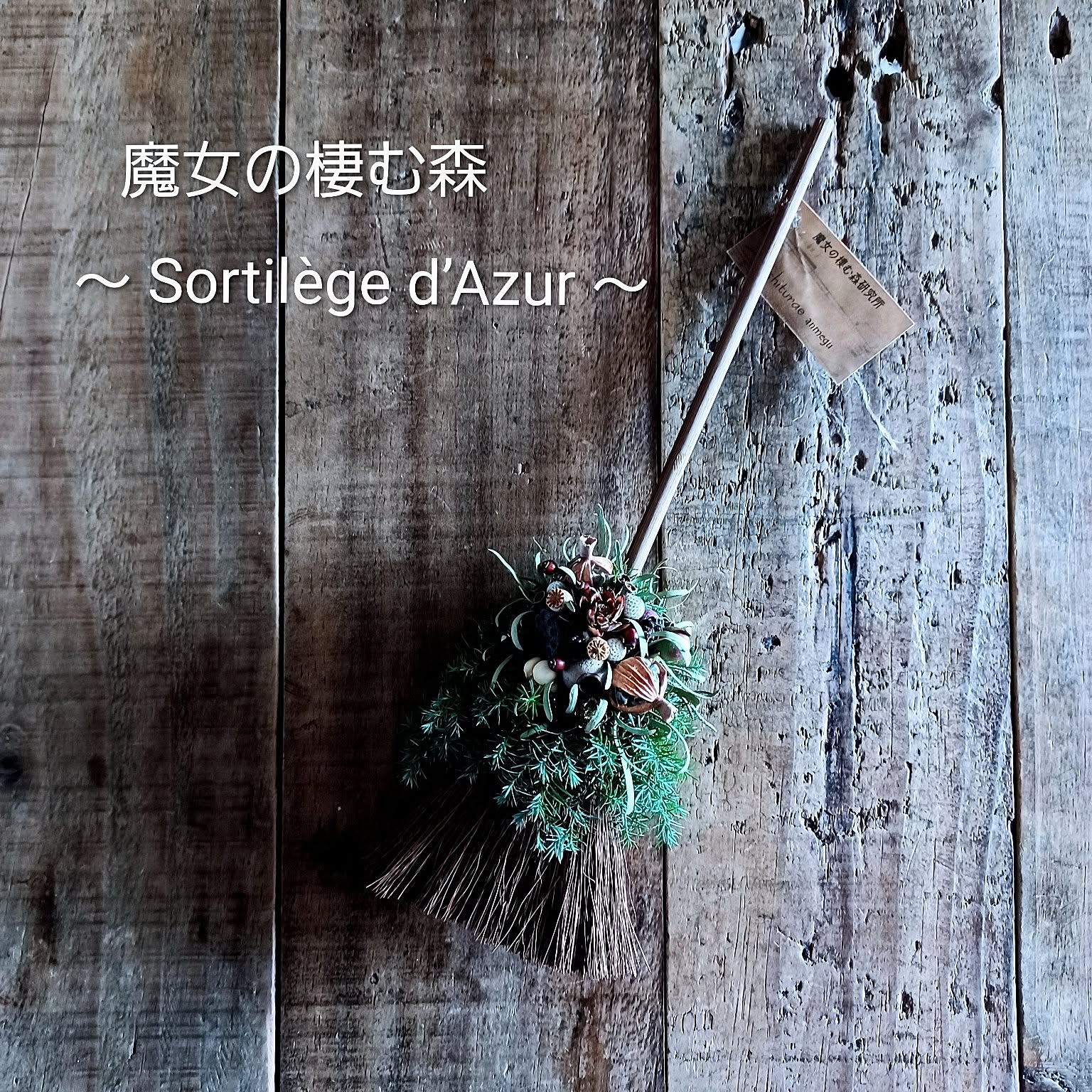 【魔女の棲む森 ～木の実と休日～】ドライフラワー リース 木の実のリース【魔女の棲む森】ドライフラワー オータムリース