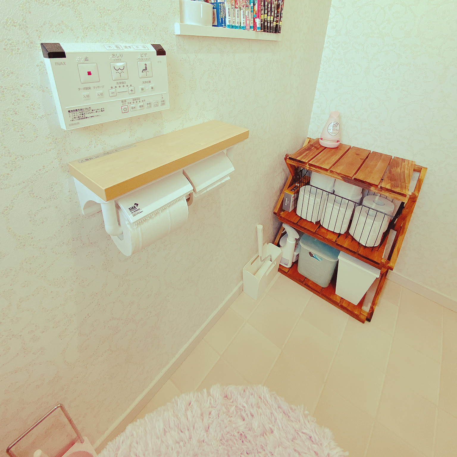 LIXIL 手洗いキャビネット　収納　DIY LIXIL おトイレなどに たっぷり収納できる手洗付収納