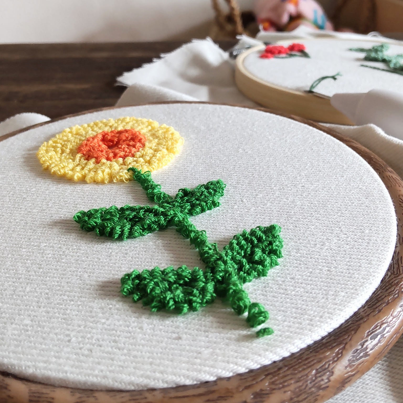 刺繍 掛け軸 インテリア 十一