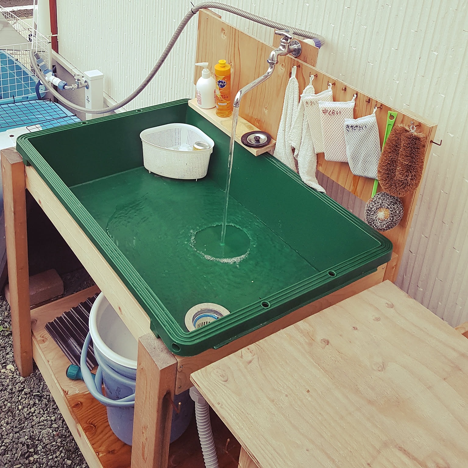 手作り　流し台 ④ 楽天市場】【4点商品セット】 キッチンシンク ステンレス シンク