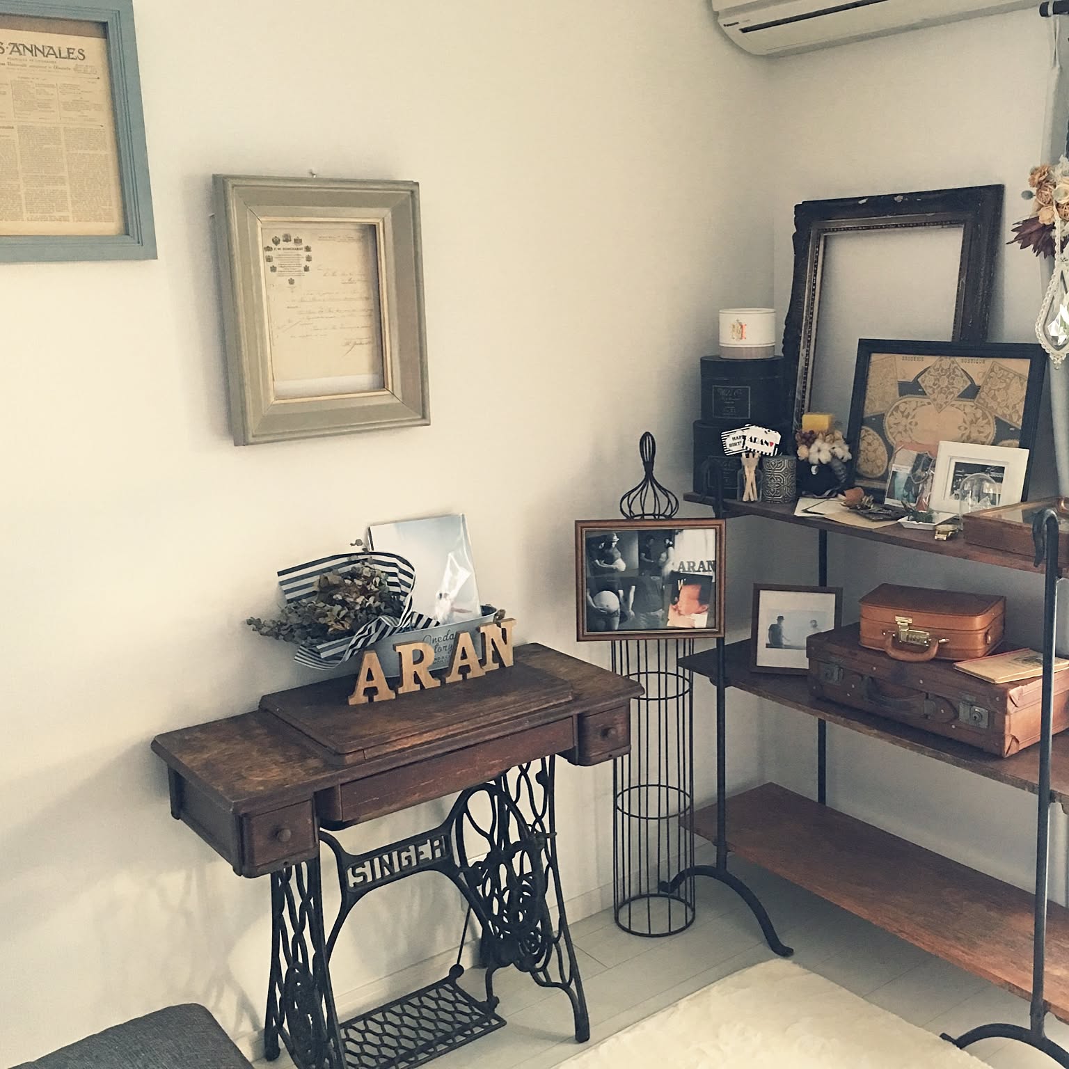 アンティーク希少アイアンのインテリア