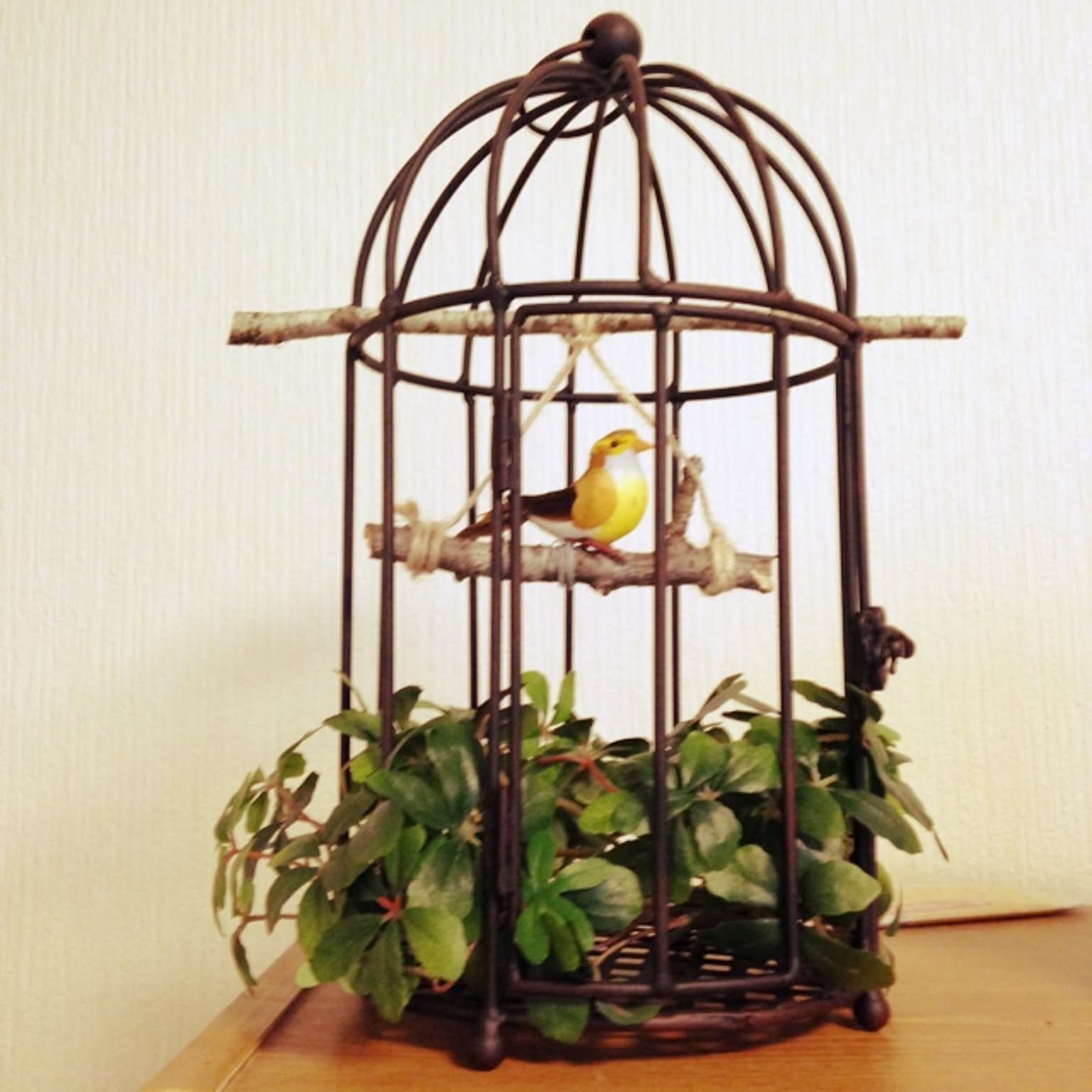 鳥かご　ハンドメイド クラフトバンドのかごの鳥 - FK-Happy GALLERY | minne byGMO