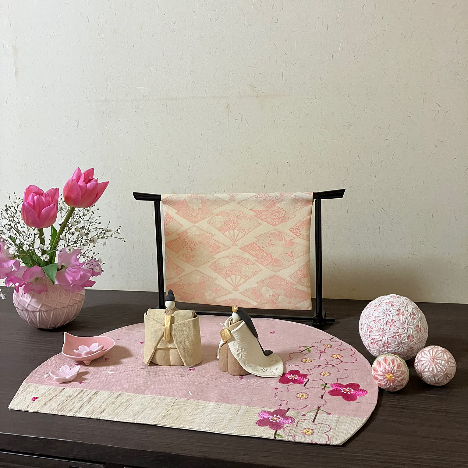 ひな祭り 手毬のおしゃれなアレンジ・飾り方のインテリア実例